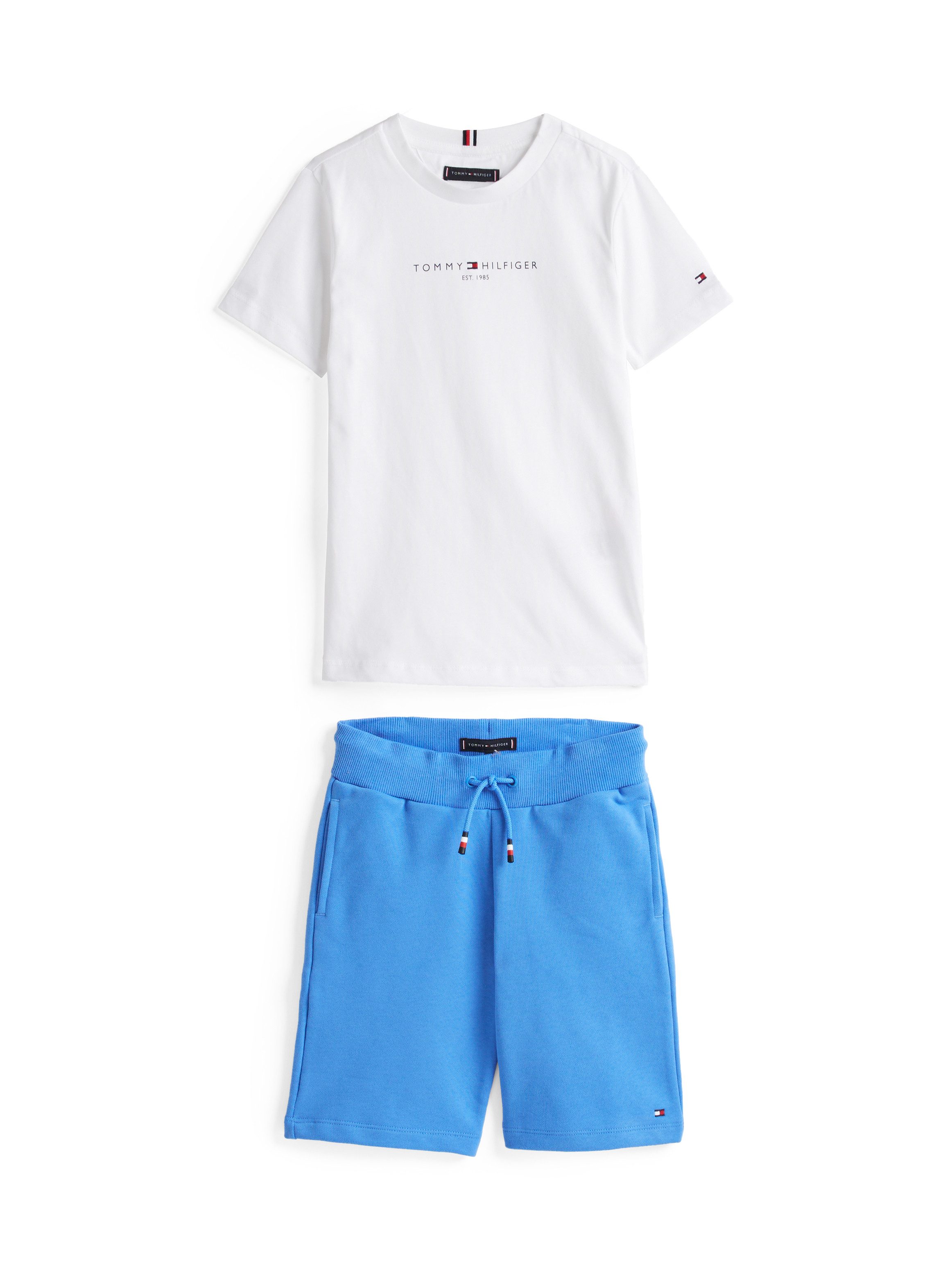 Tommy Hilfiger T-shirt short met een logo-opschrift (set, 2-delig, 2 stuks)