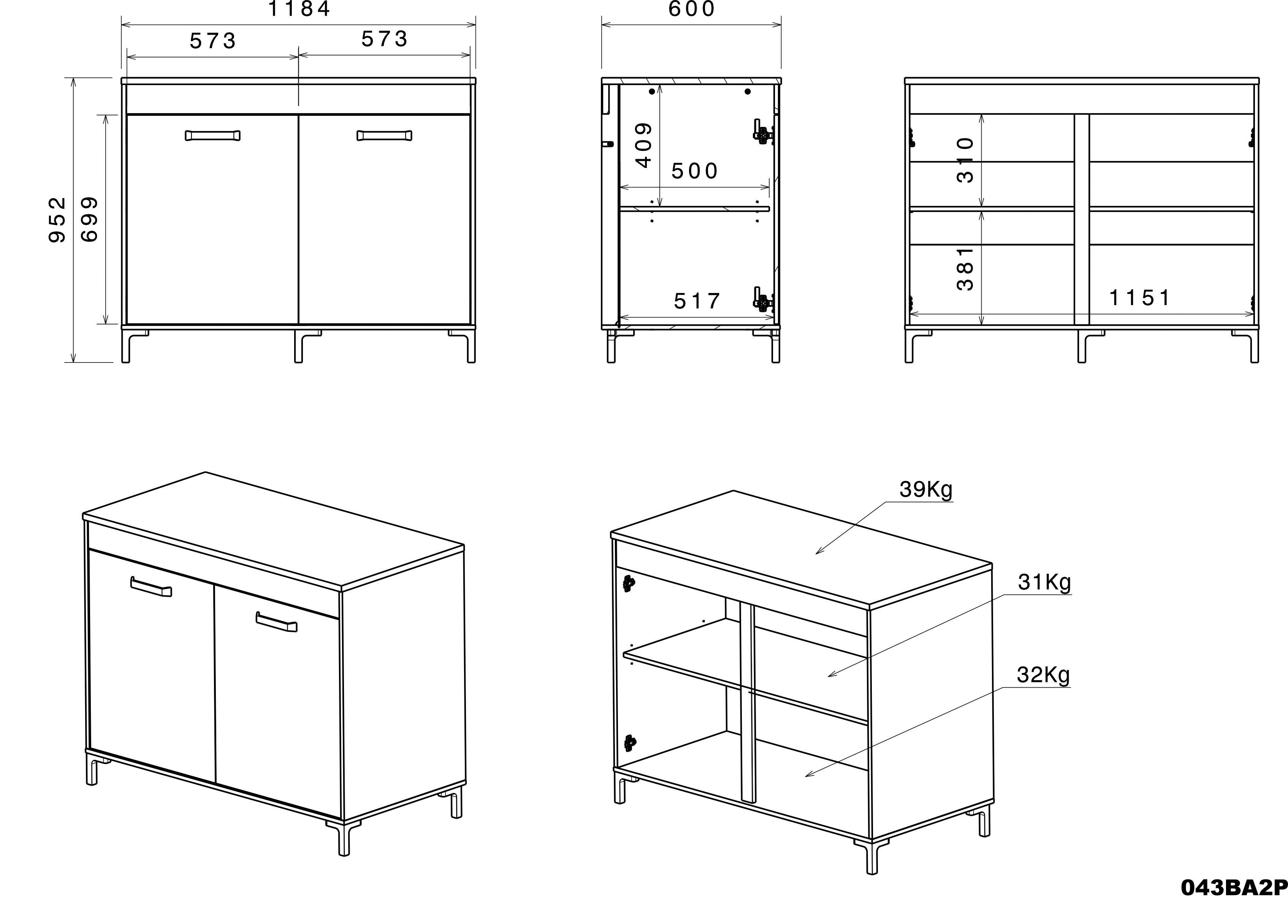 Parisot Kastenset Moove 2 (3 stuks)