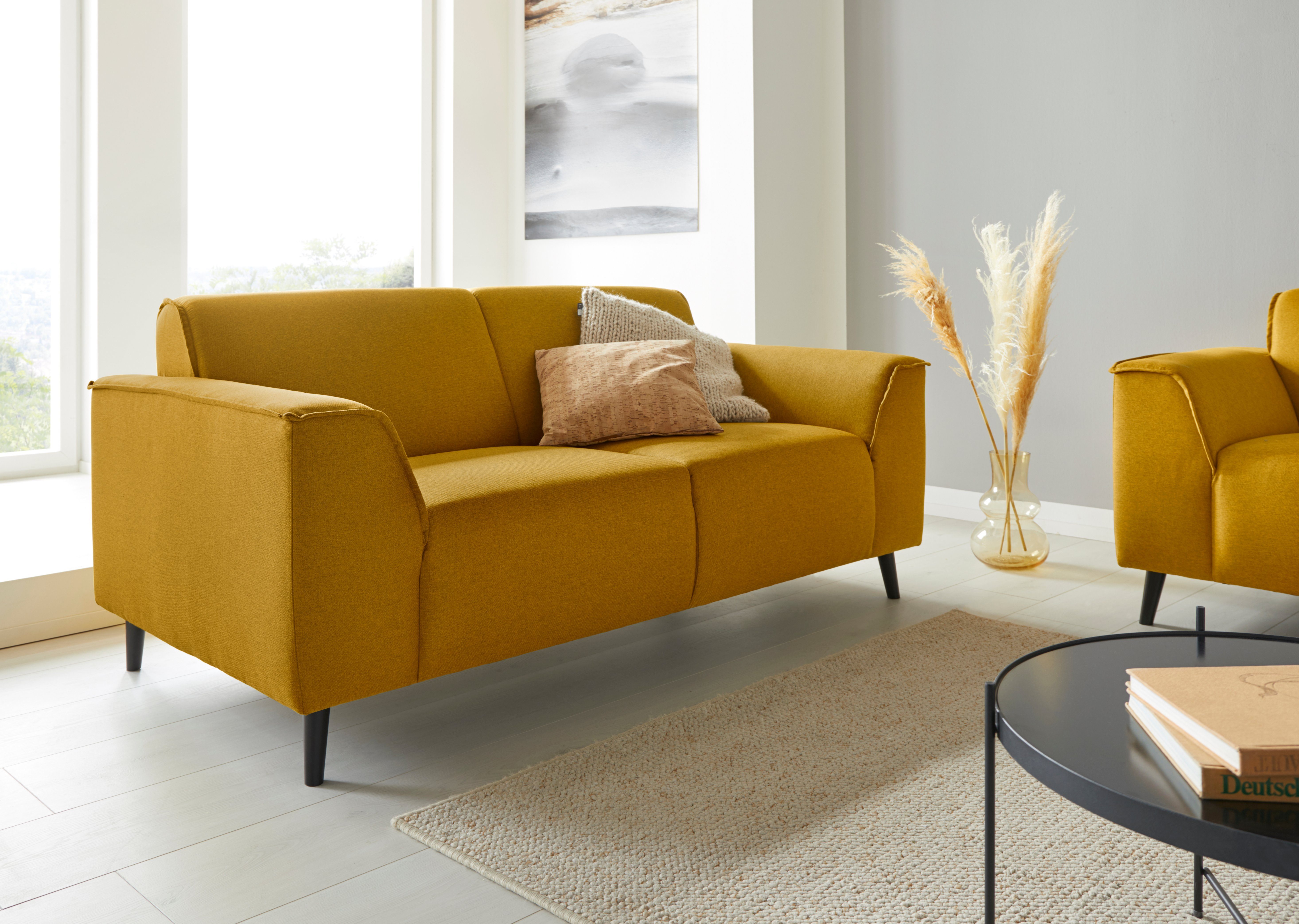 DOMO collection 2-zitsbank Amora moderne vormtaal, geweldige afwerkingsdetails, comfortabel