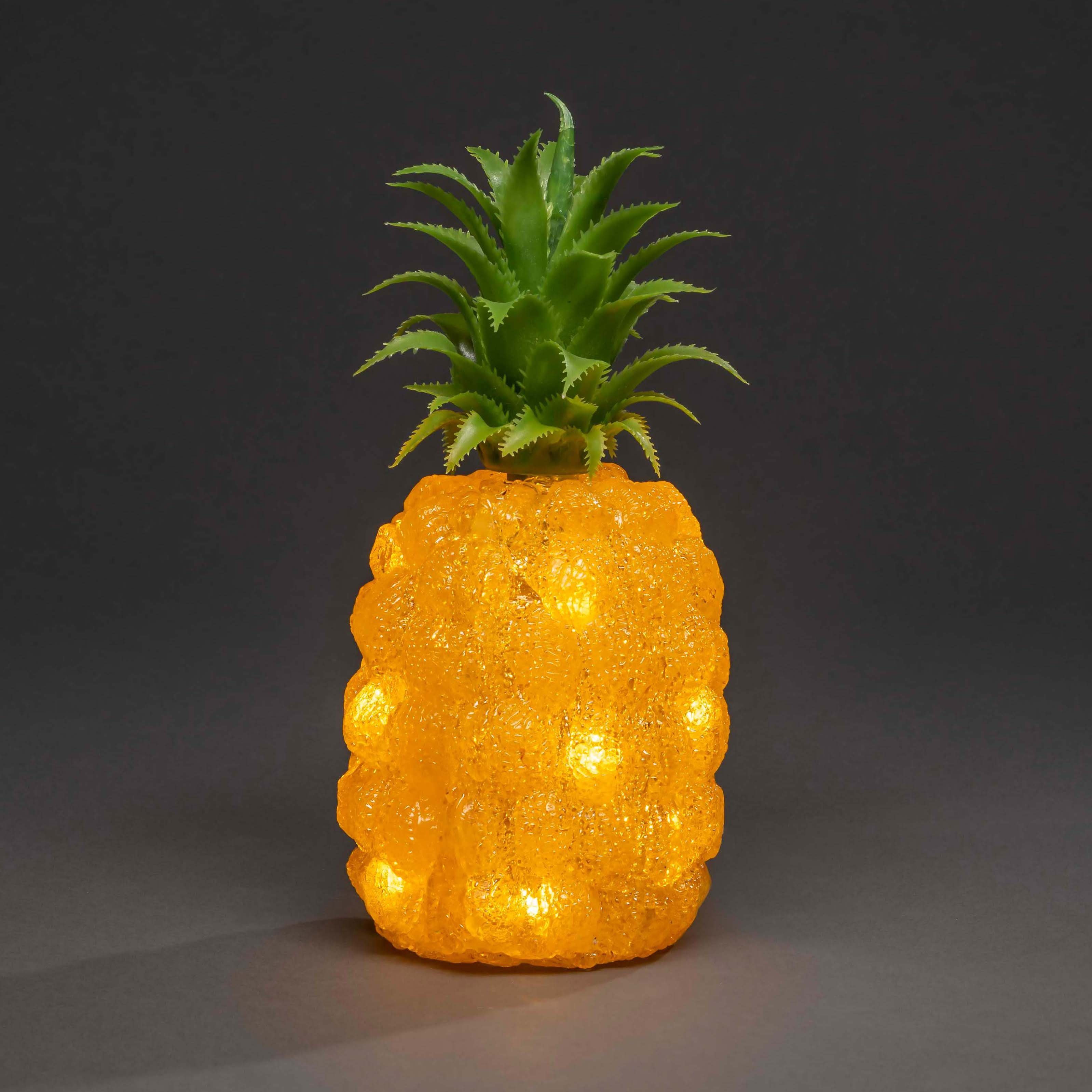 KONSTSMIDE Decoratief object Led acryl ananas, 16 warmwitte dioden (1 stuk)