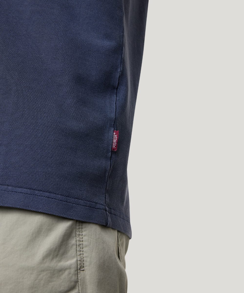 Pioneer Authentic Jeans Poloshirt met geborduurd logo