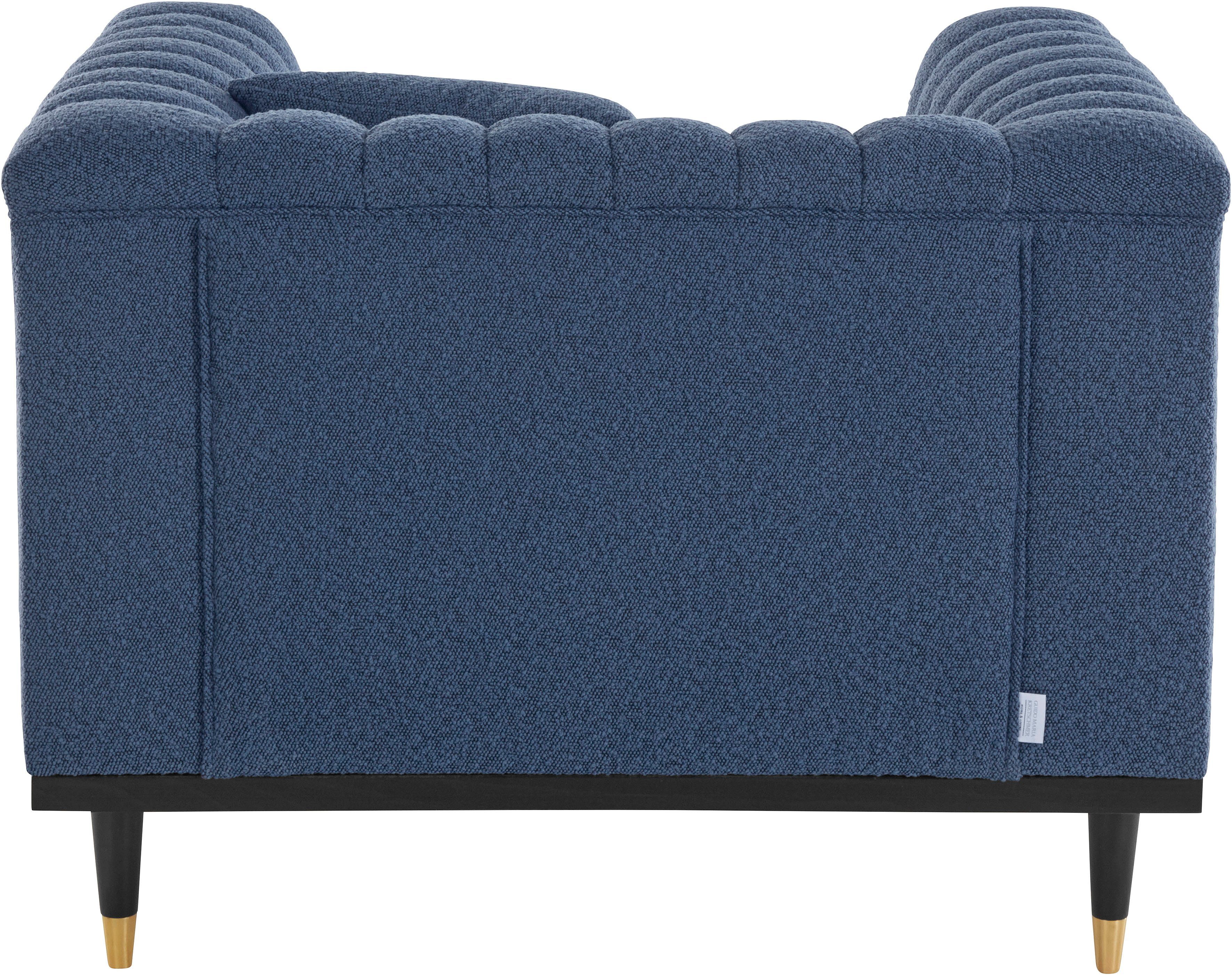 Guido Maria Kretschmer Home&Living Cocktailfauteuil Chamby New stoel bouclé-structuurbekleding met stiksels bij de leuning