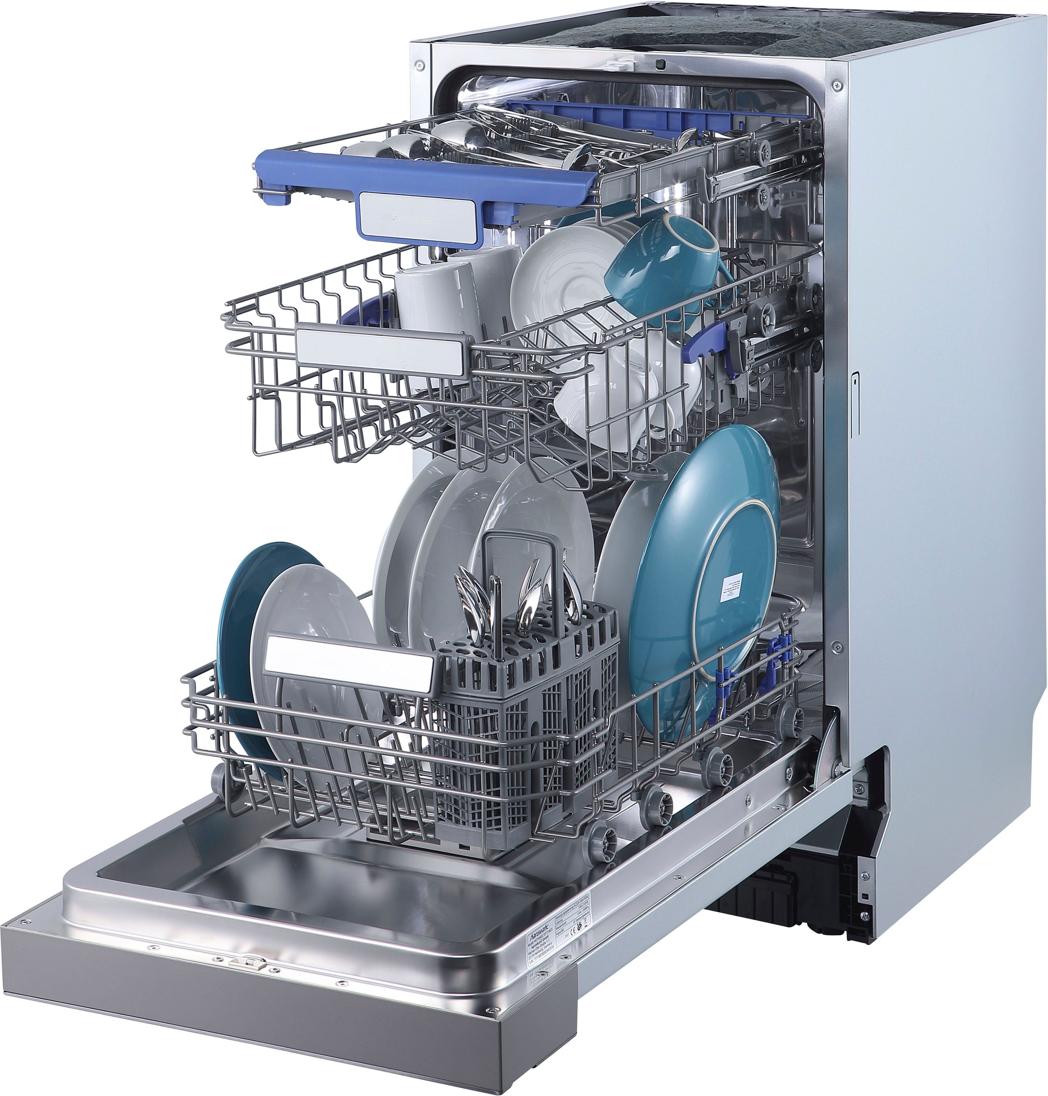 Hanseatic Semi-geïntegreerde vaatwasser HGTI4582C10T7736ES, 81,5 cm x 44,8 cm