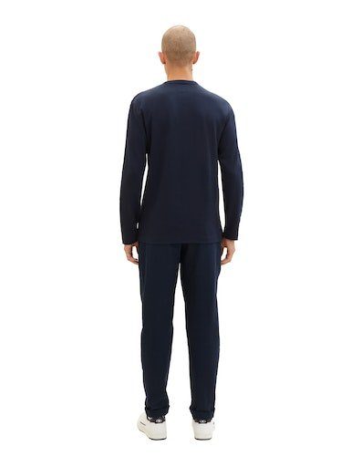 Tom Tailor Shirt met lange mouwen uit gestructureerde stof