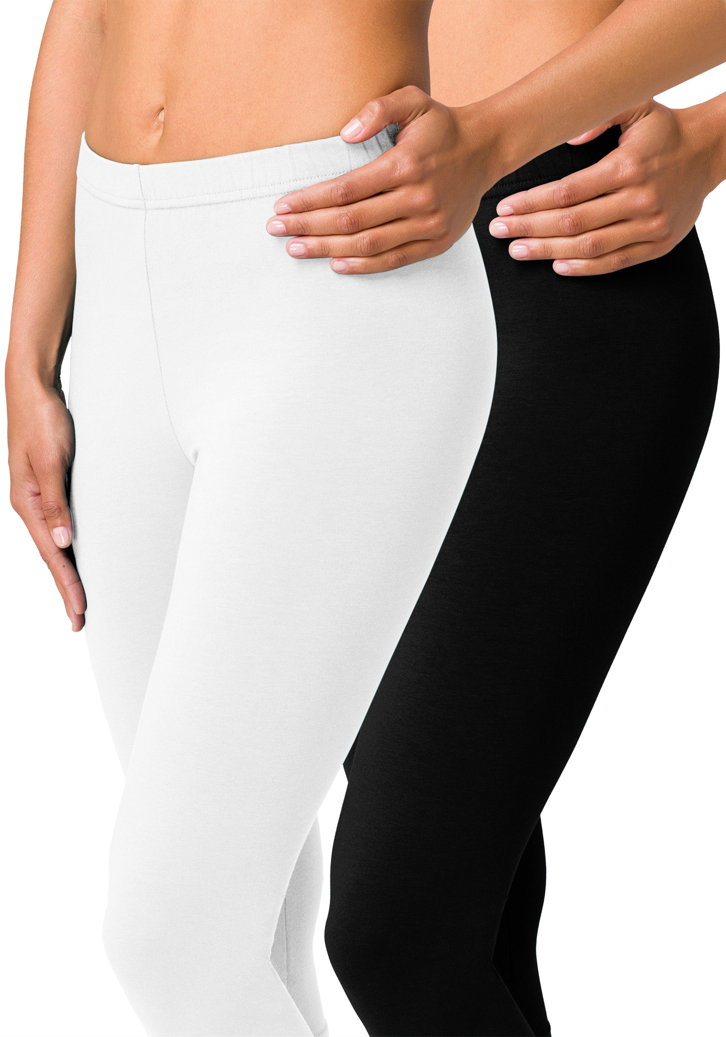 vivance active Caprilegging met rubberen tailleband, loungewear (Set van 2)