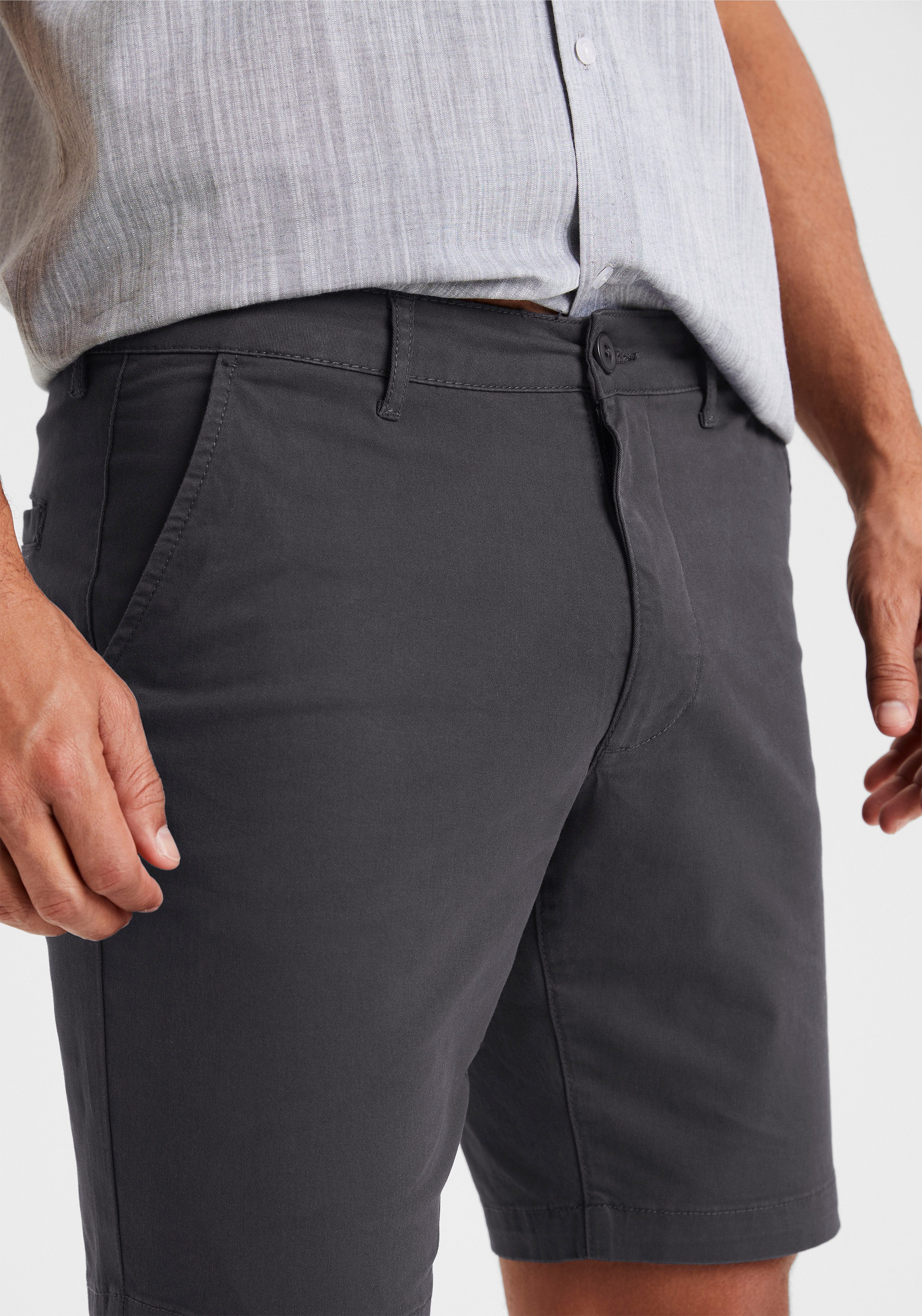 H.I.S Chino-short Regular fit Shorts van elastische katoenkwaliteit