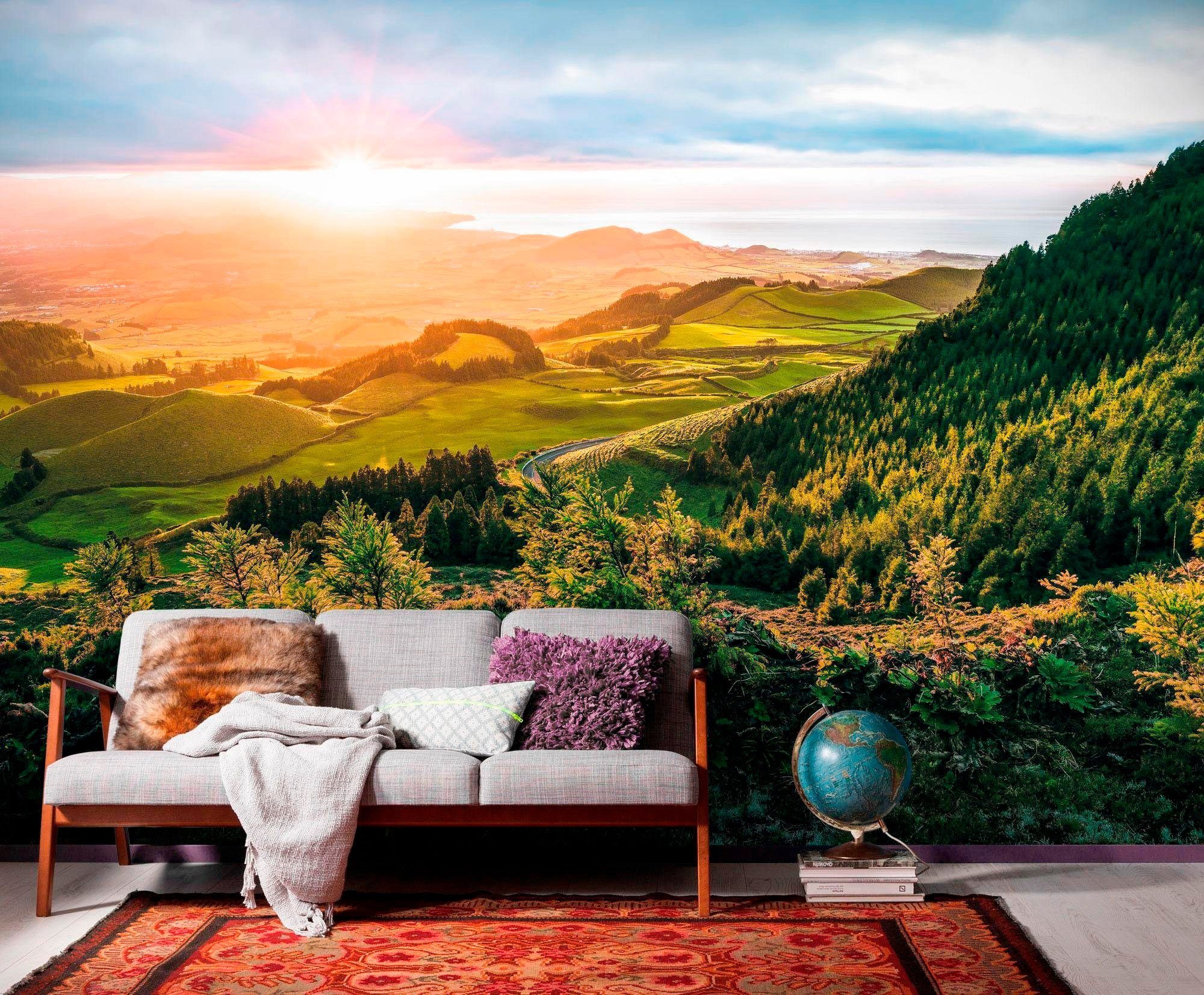 Komar Vliesbehang Digitale print vlies - Paradise Island - Afmeting 400 x 250 cm (1 stuk)