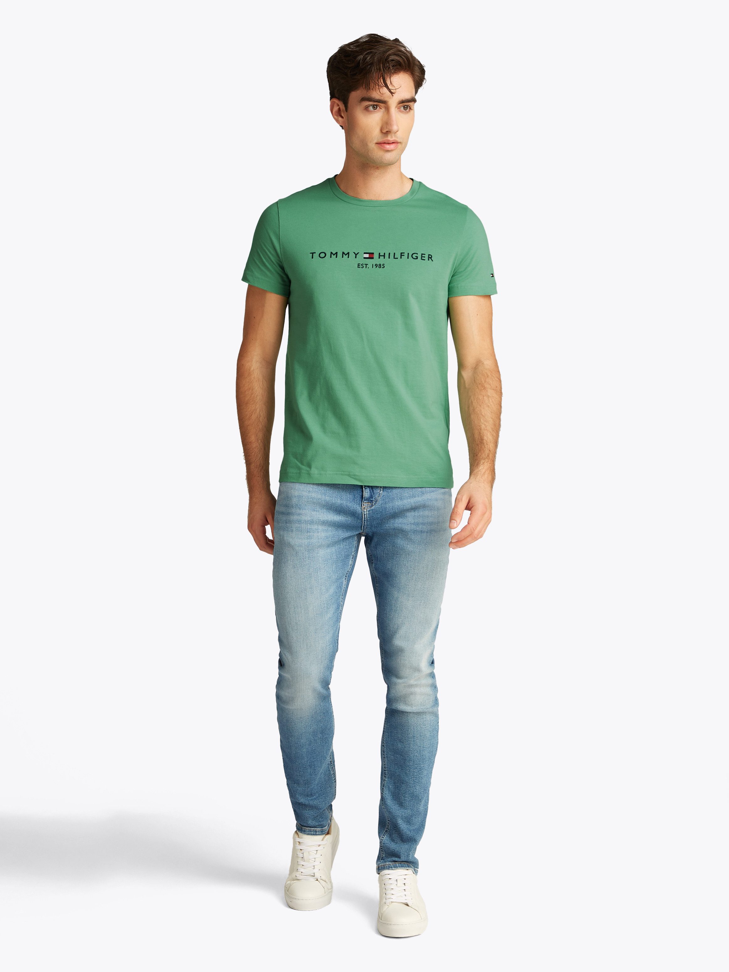 Tommy Hilfiger T-shirt Tommy Logo Tee van duurzaam katoen