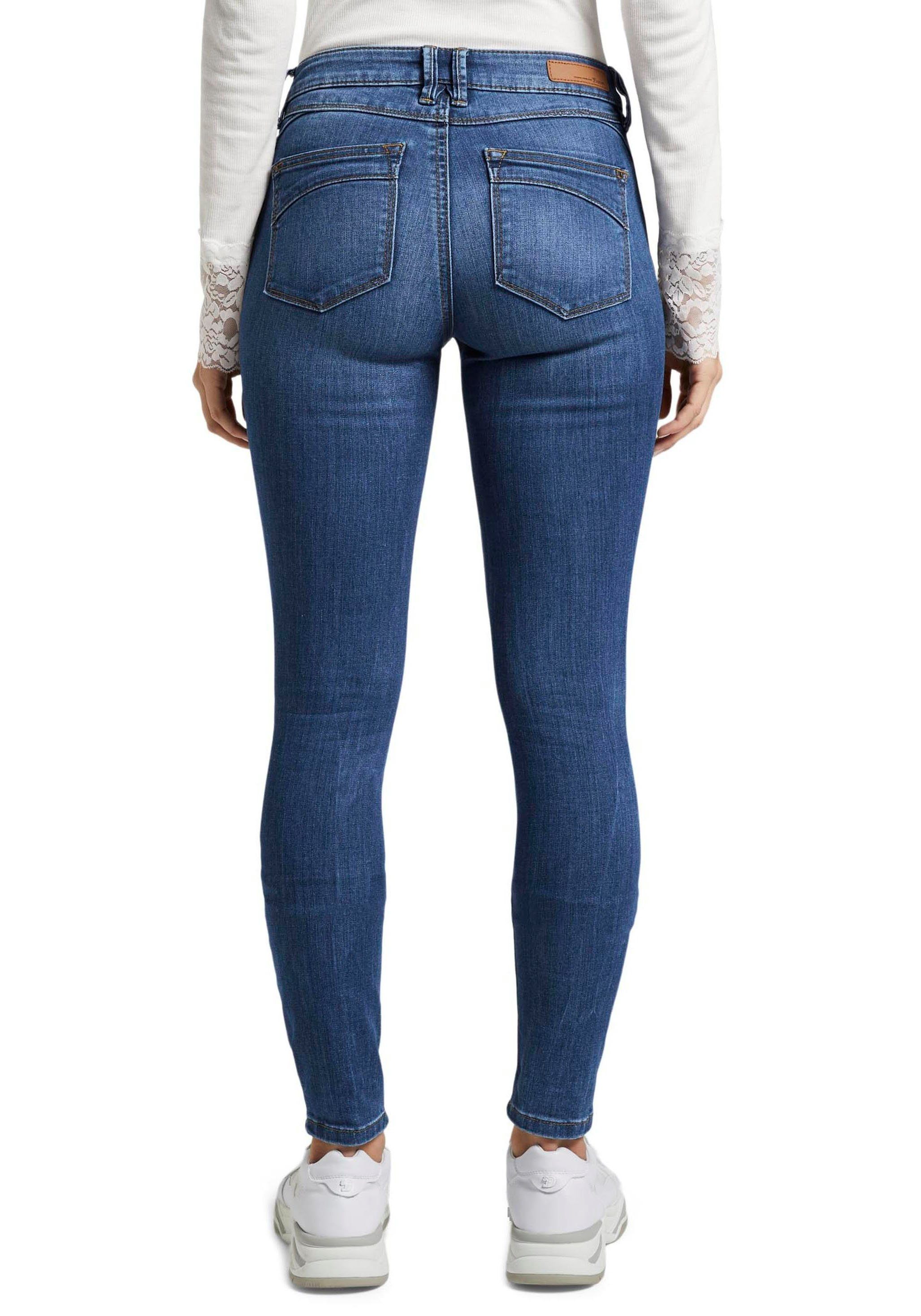 Tom Tailor Denim Skinny fit jeans JONA met sterke wassing en whiskering