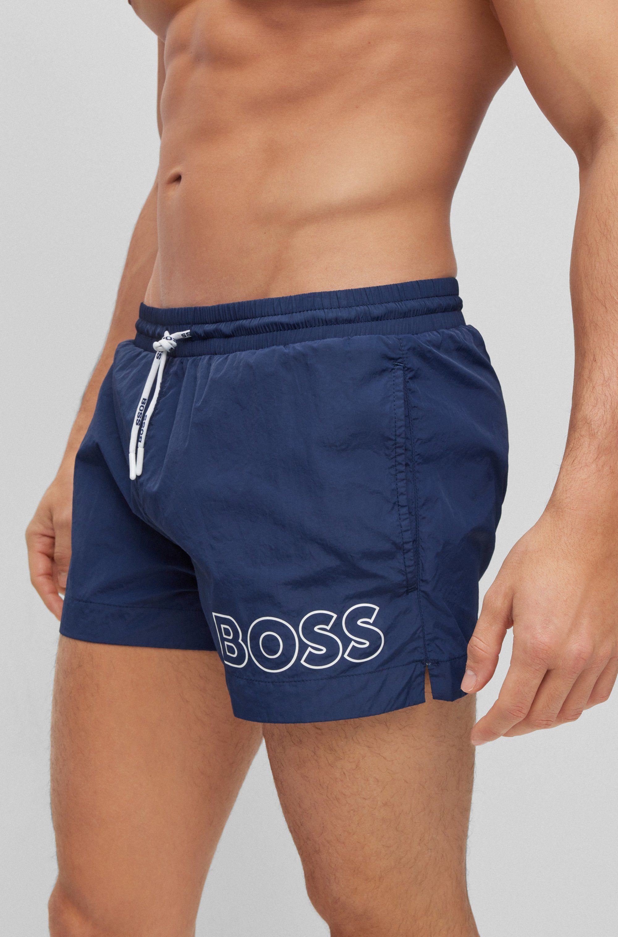 BOSS Zwemshort Mooneye 1022926 met elastische taille