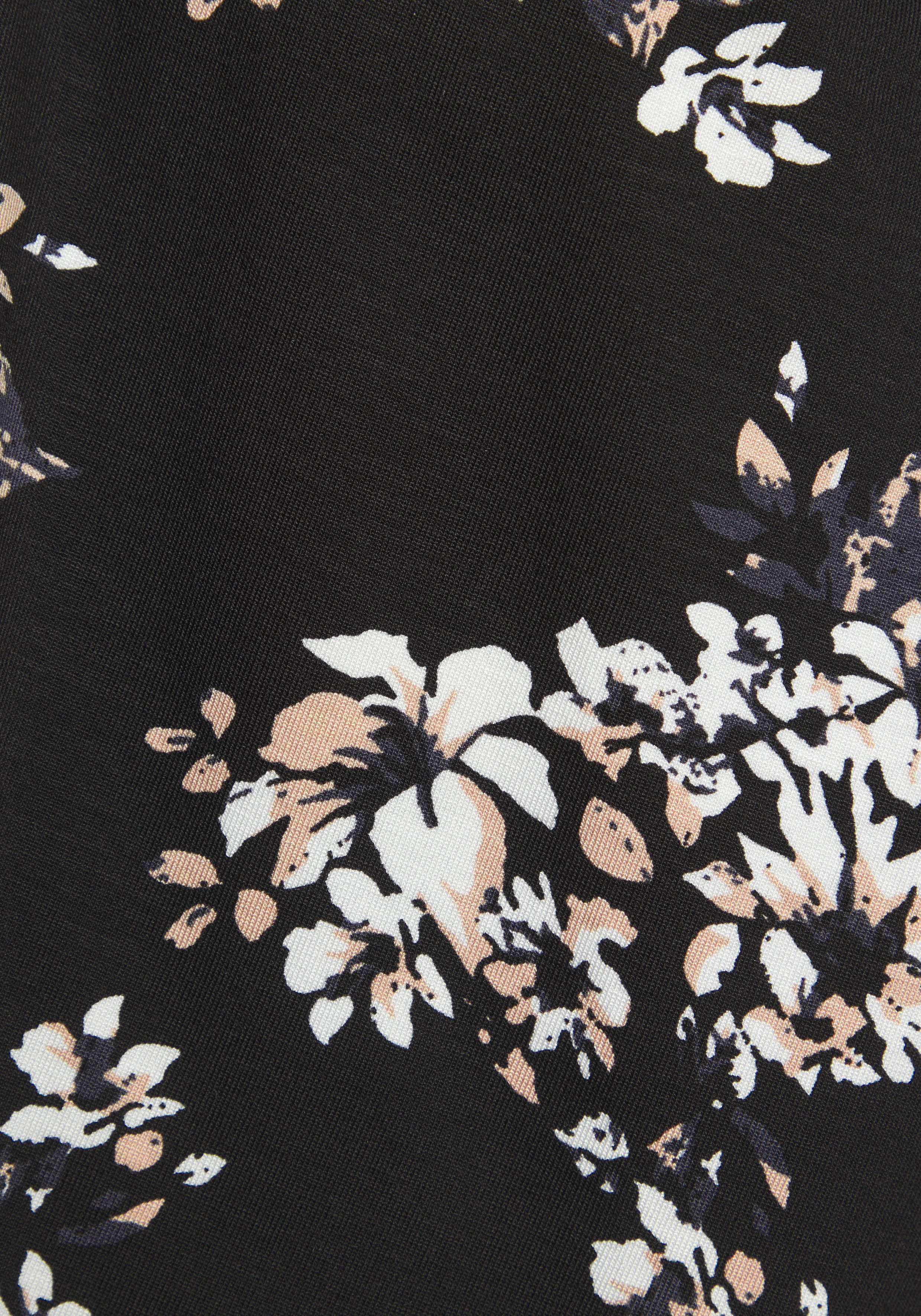 Lascana Broekrok met all-over print skort rok (skirt) en korte broek (short) comfortabele tailleband