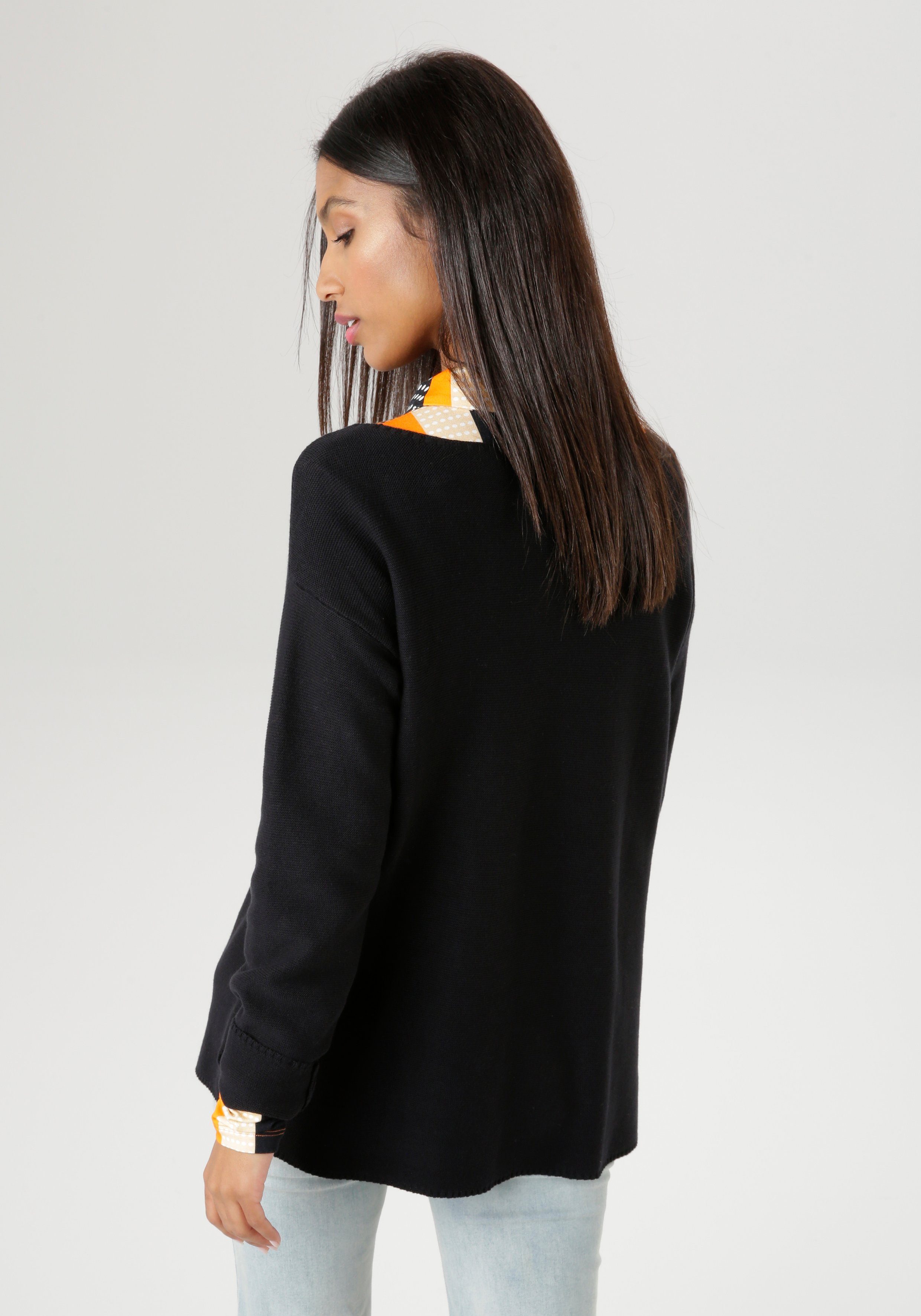 Aniston SELECTED Gebreide trui met boothals nieuwe collectie