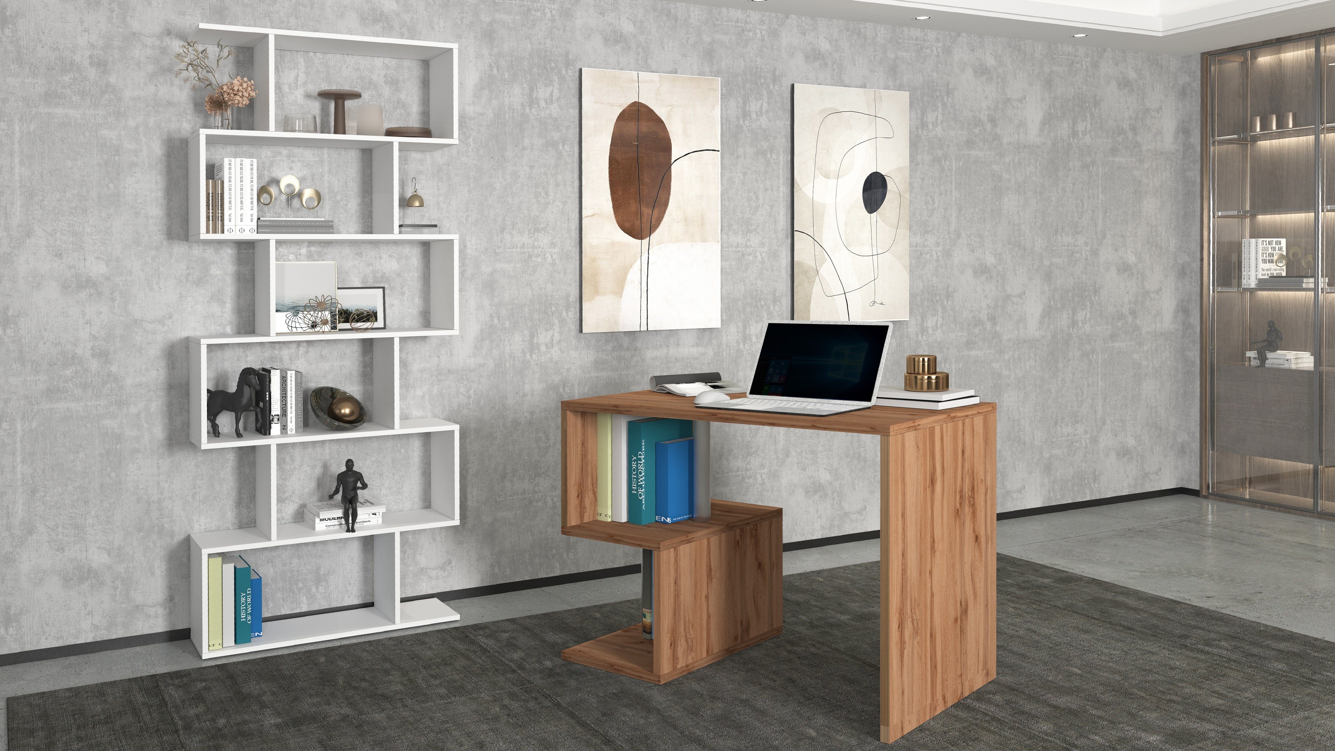 INOSIGN Bureau Essence, modern ontwerp in verschillende breedtes, met en zonder monitorsteun, gemaakt in italië