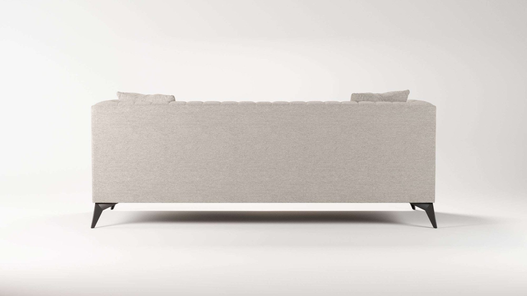 Places of Style 3-zitsbank MATTHEW elegant designsofa, afmetingen B/D/H: 201/86/74 cm fijne stiksels in het ruggebied, losse zitkussens, inclusief sierkussens