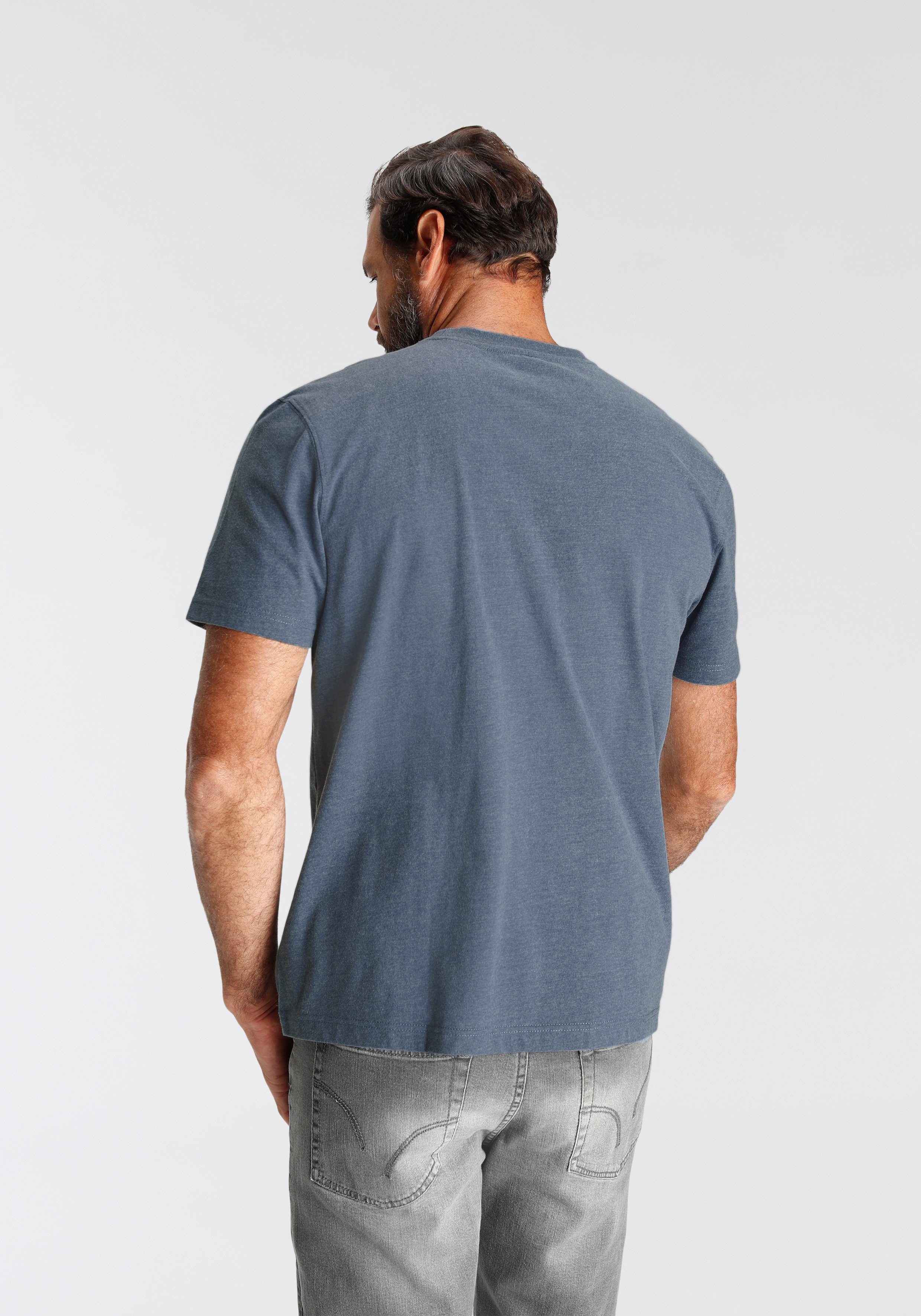 Man's World T-shirt Korte mouwen, gemêleerd, ronde hals, van single jersey