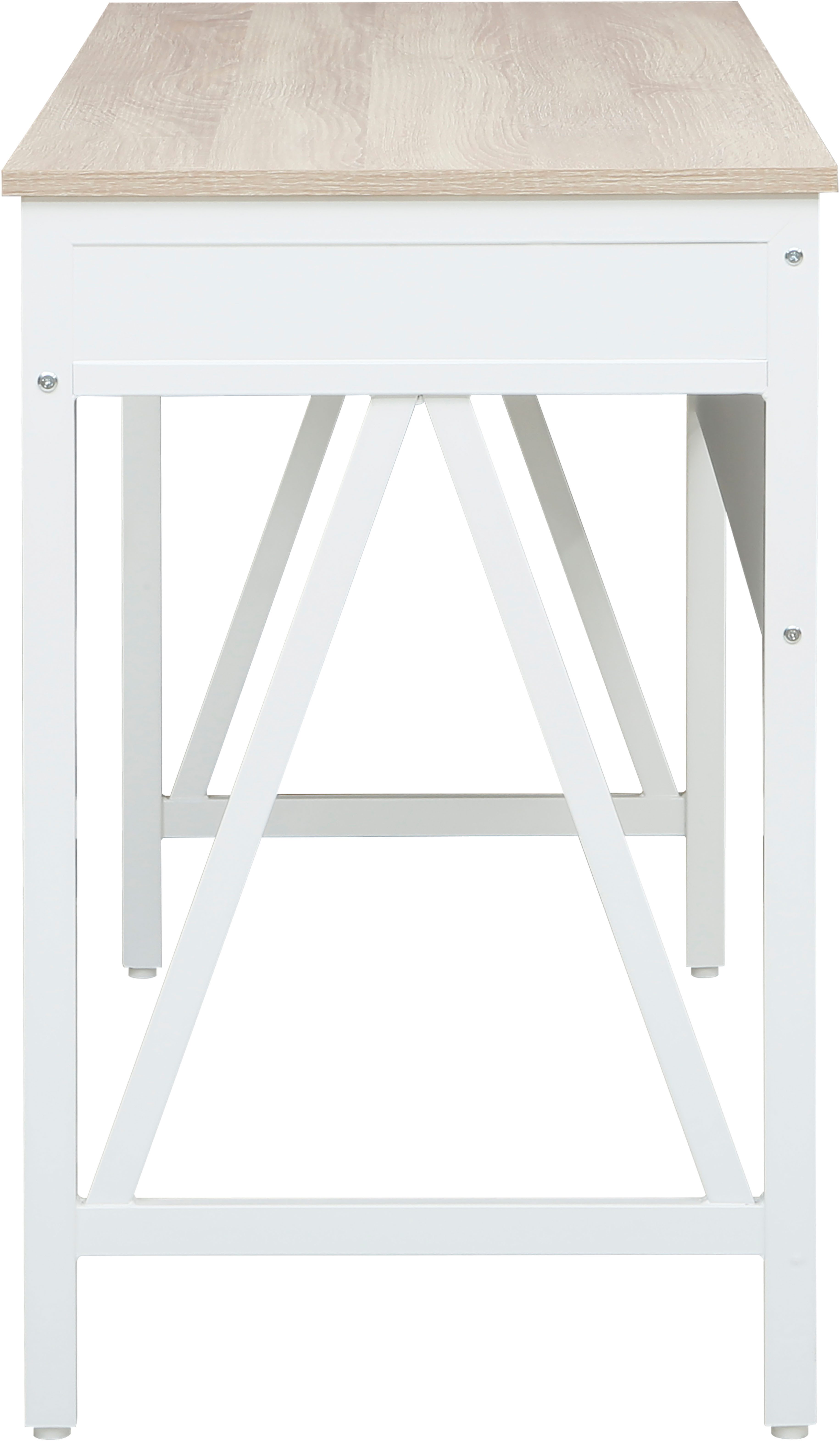 Home affaire Bureau Bellerie Landhuisstijl, soft-close, krasbestendige oppervlakte, breedte 120 cm