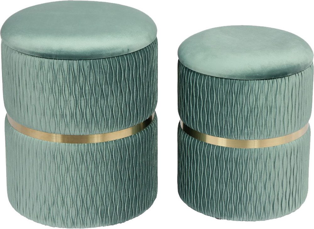 Kayoom Hocker Kruk Zora 425 2-delige set, praktische en verborgen opbergruimte (set, 2 stuks)