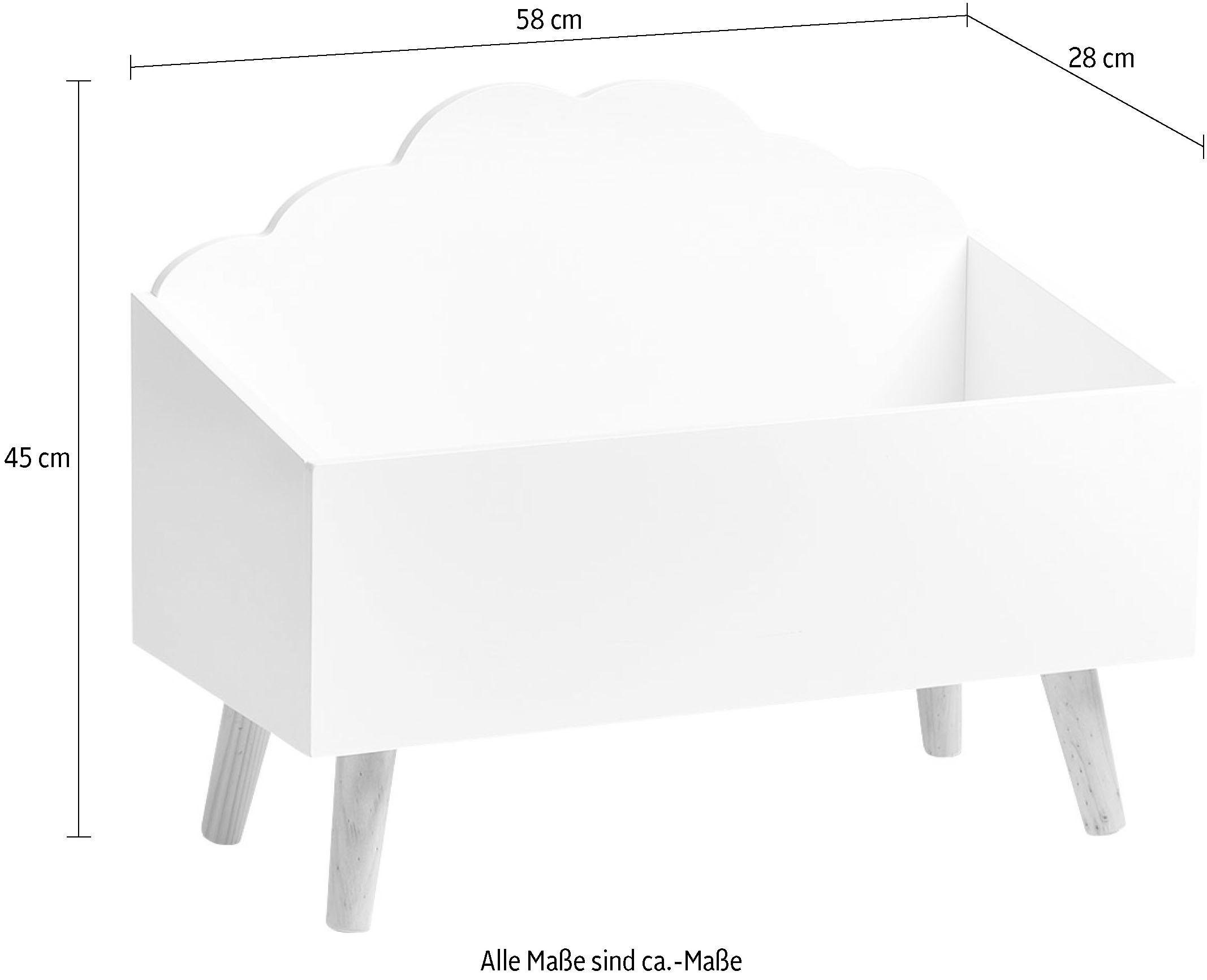 Zeller Present Speelgoedkist Wolk Kindermöbel in Scandinavisch ontwerp