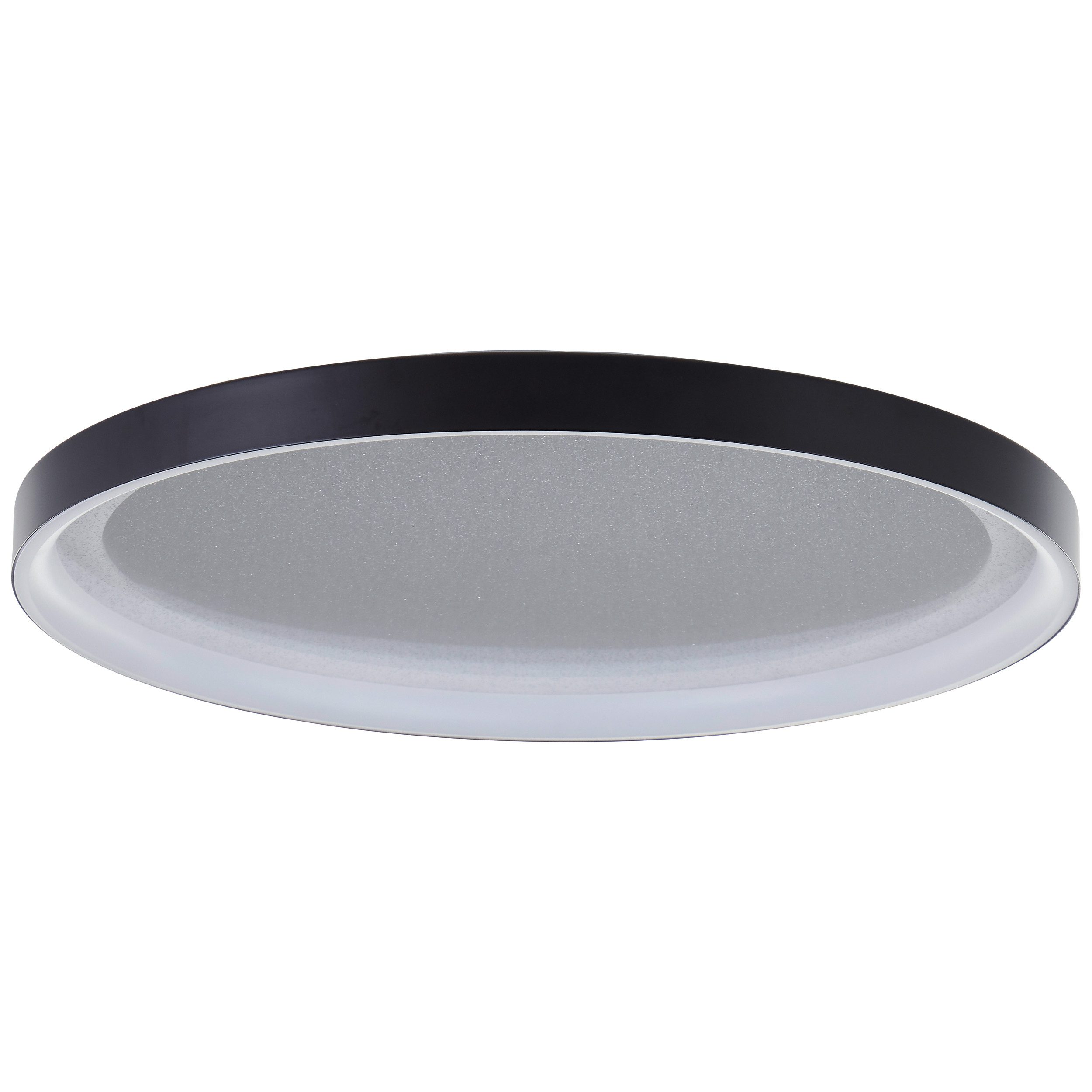 Brilliant Leuchten Led-plafondlamp Quito Glittereffect, 3 standen dimmer, Ø 42 cm, 3800 lm, 3000 K, zwart