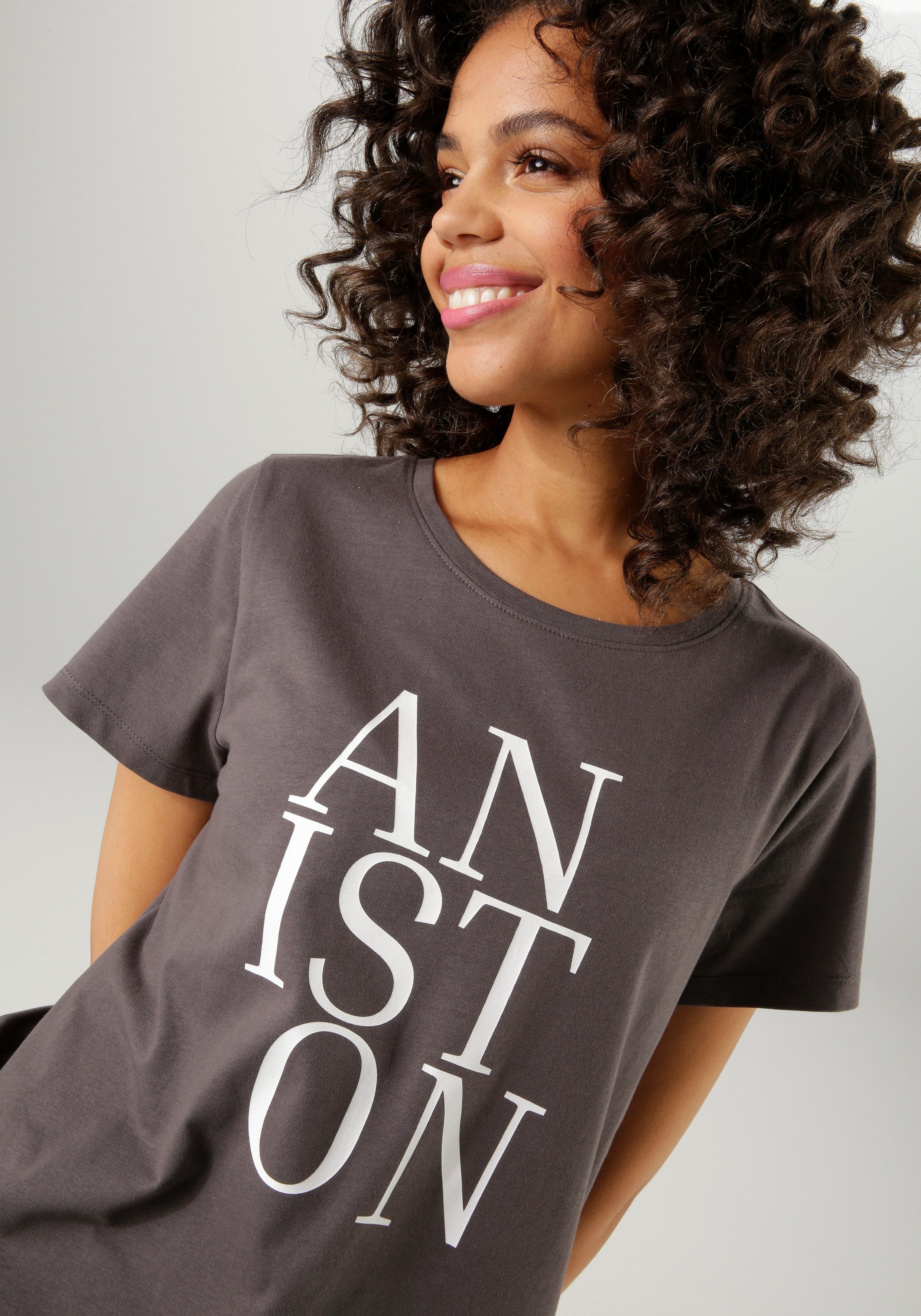 Aniston CASUAL T-shirt met aniston-opdruk