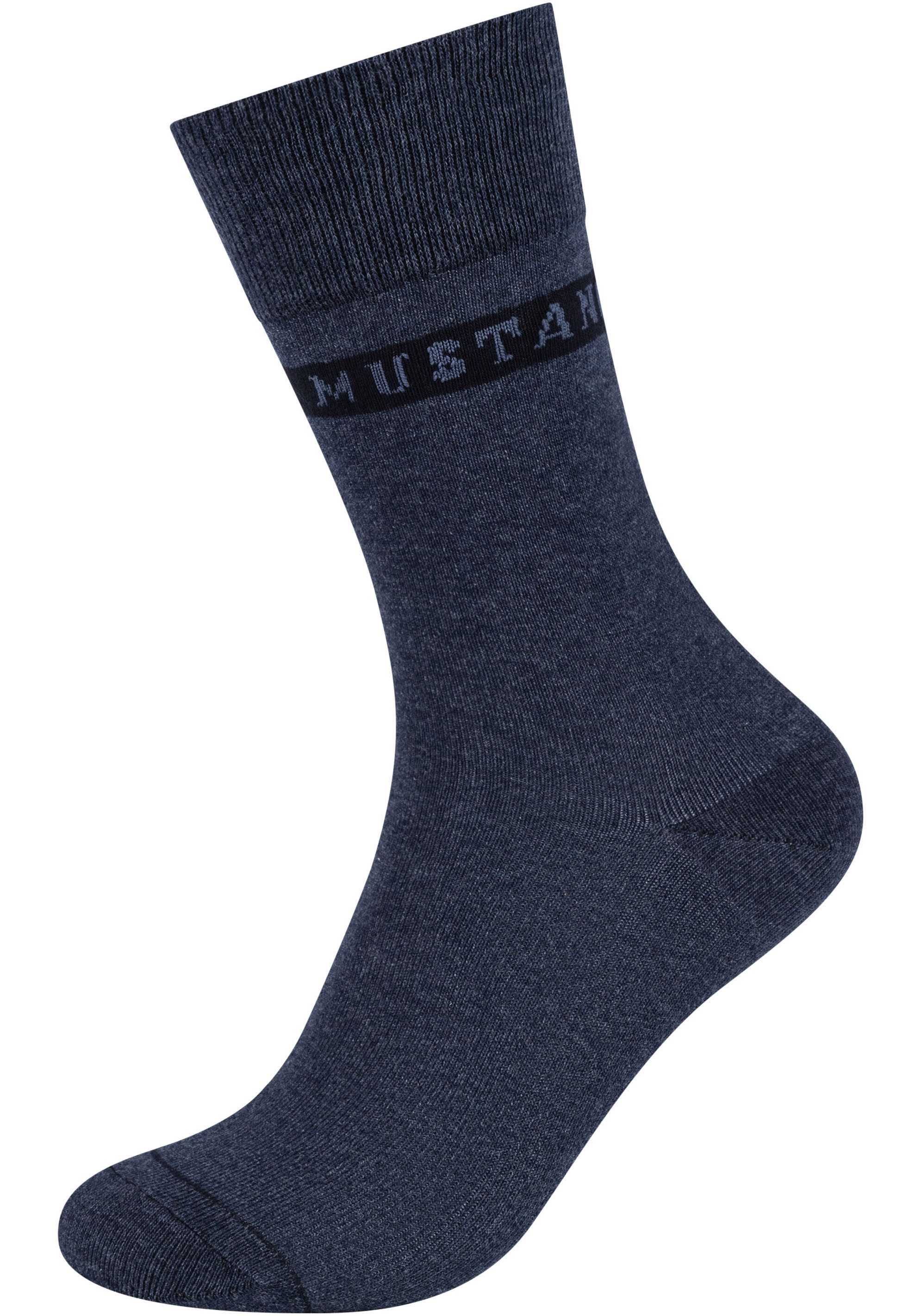 MUSTANG Sokken Casual met zachte en elastische comfortband (Set van 6)