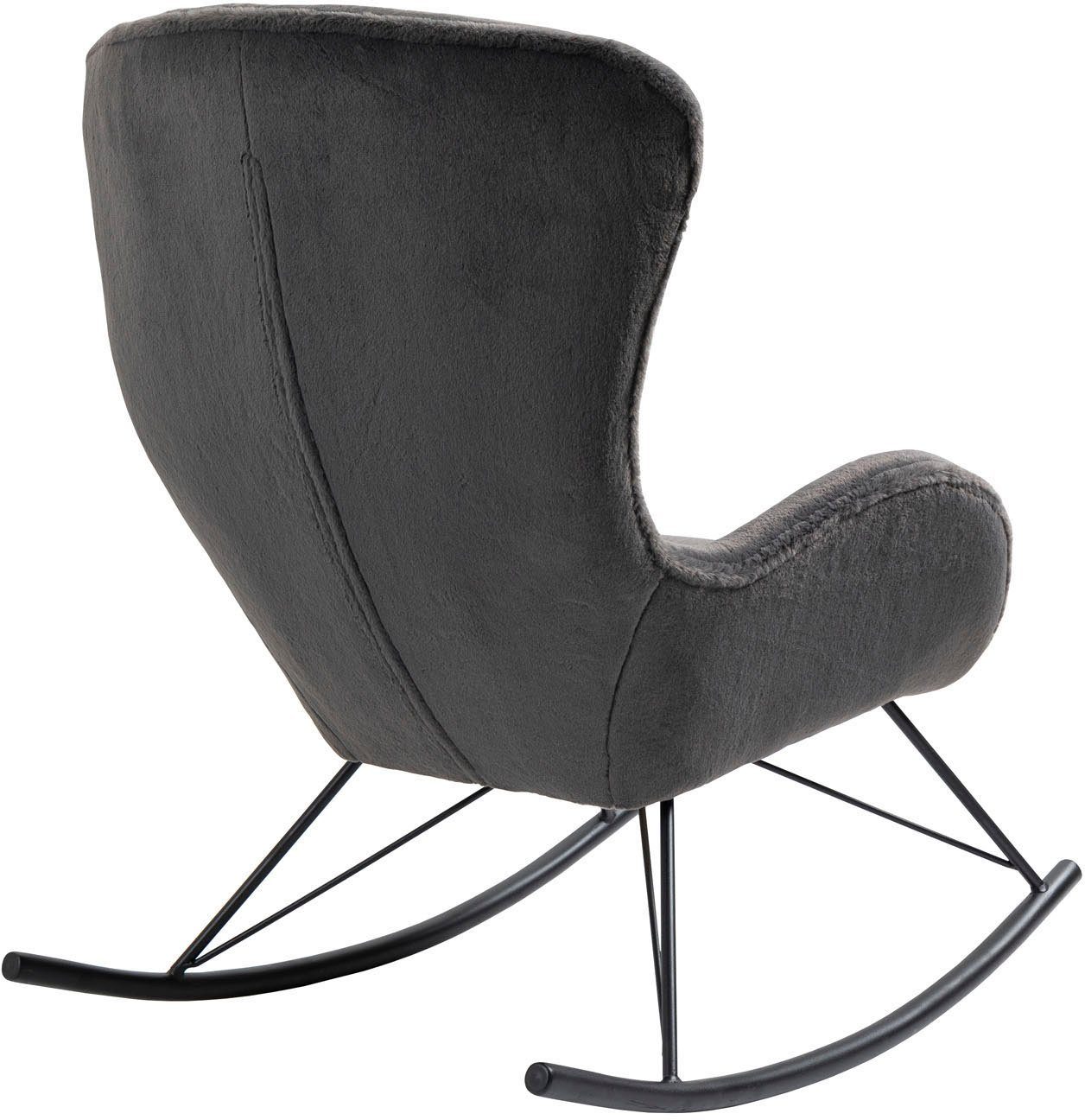 SalesFever Schommelstoel in lammy-look