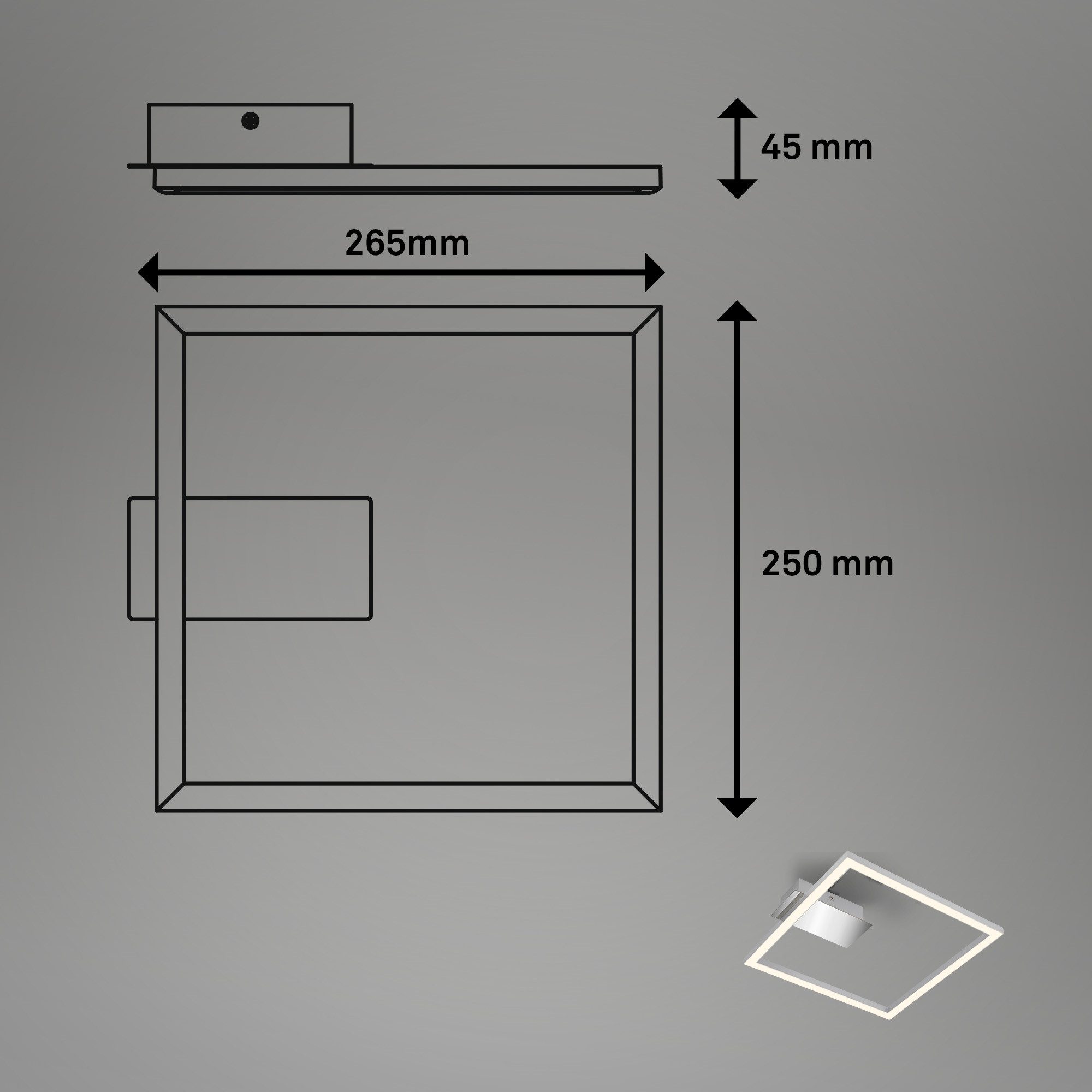 Briloner Leuchten Plafondlamp Frame NICI