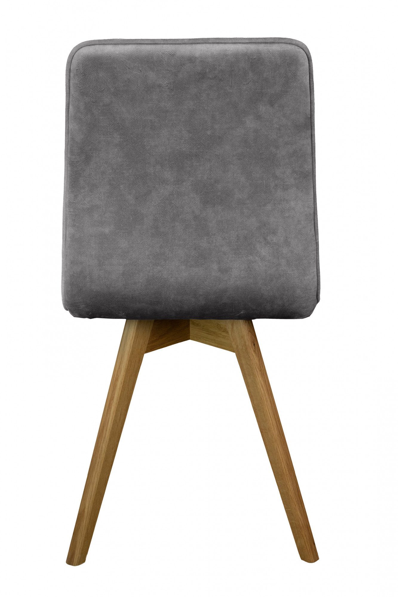 andas Eetkamerstoel Rania Massief houten frame, met bies (set, 2 stuks)