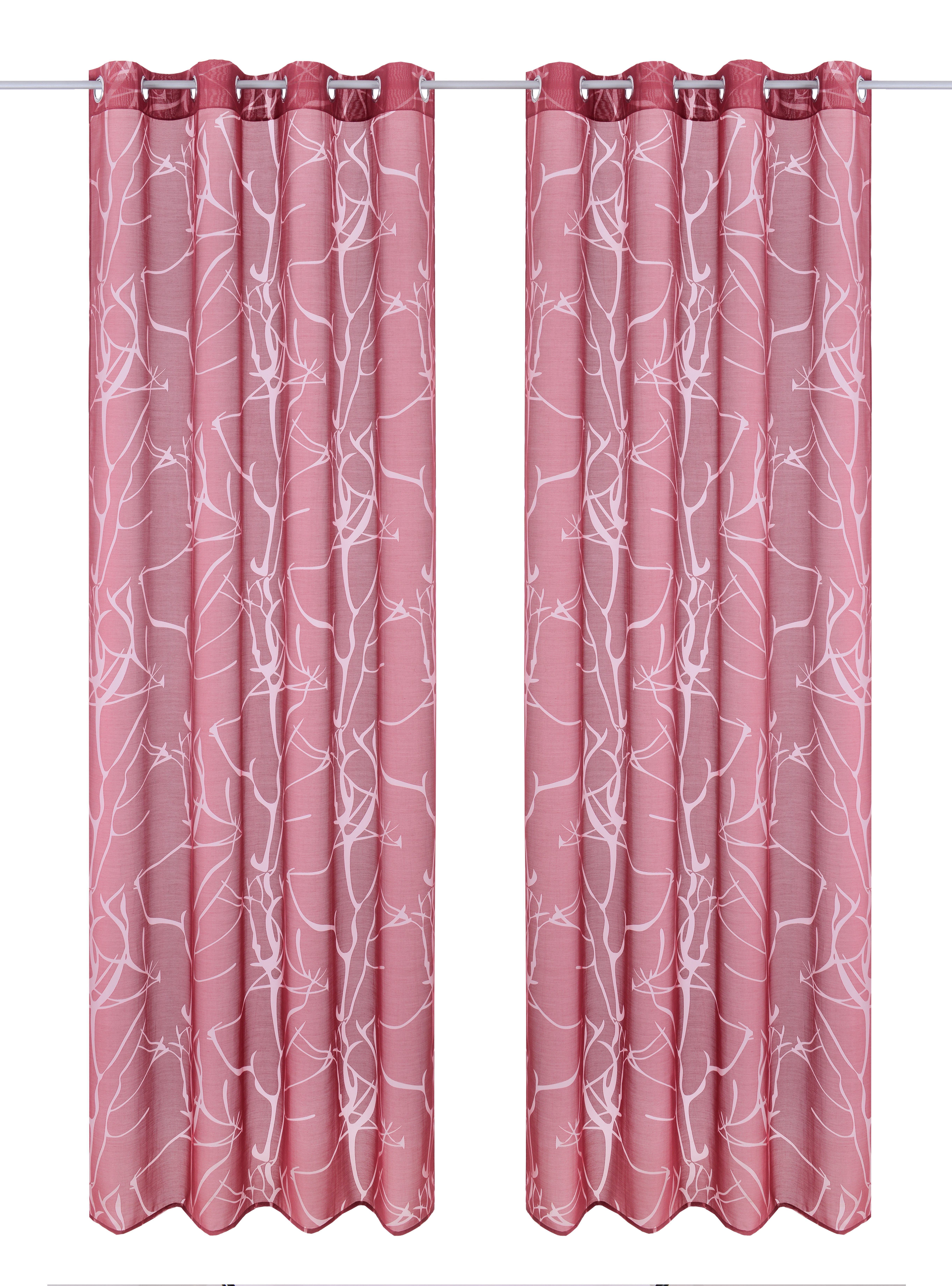 my home Gordijn ANNA Bestseller, takkenmotief, viscose, polyester (1 stuk)