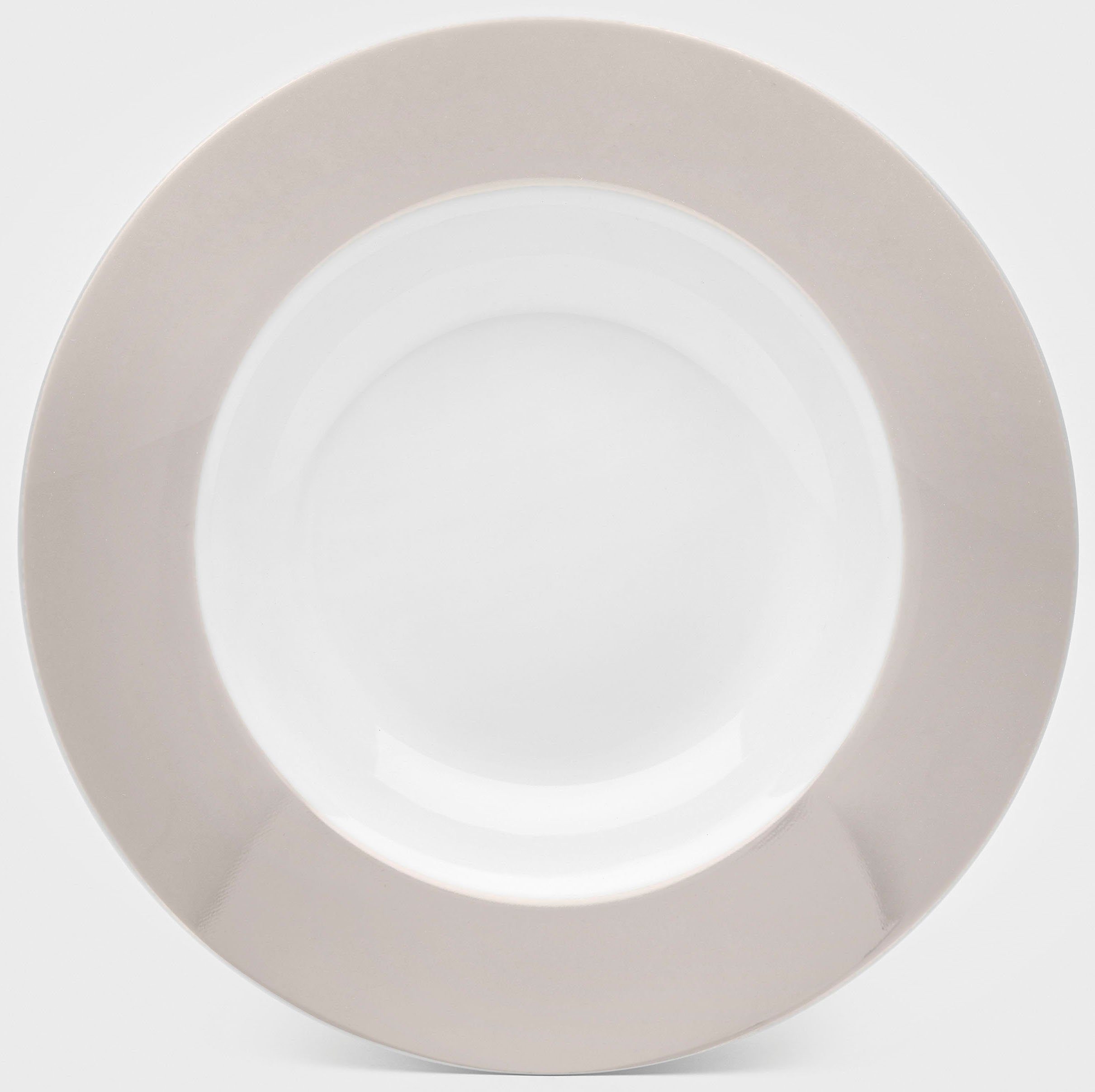 van Well Diep bord Vario Porselein, vaatwasmachine- en magnetronbestendig, Ø 21,5 cm (set, 6 stuks)