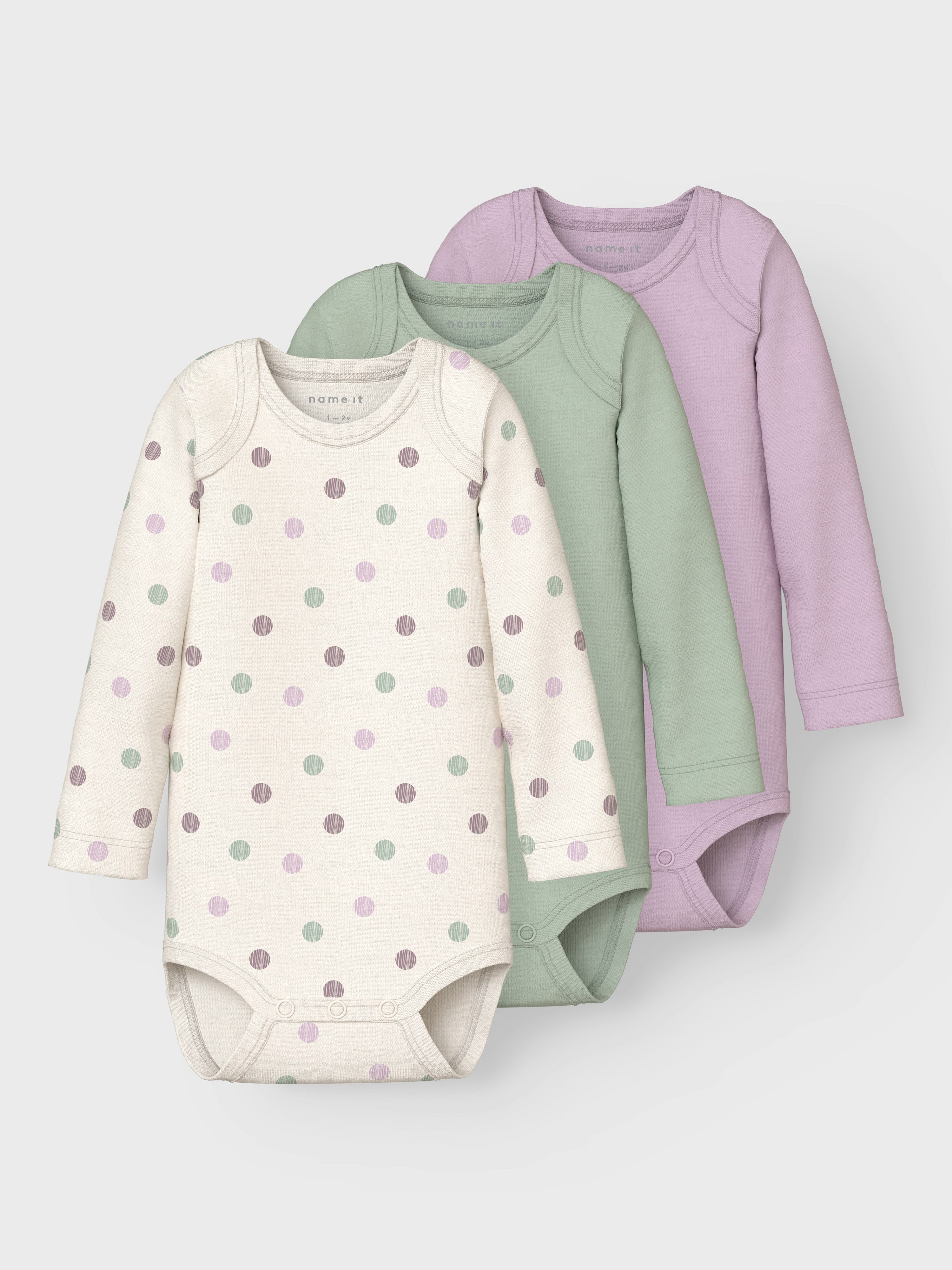 Name It Body NBFBODY 3P LS JET STREAM DOT NOOS (set 3-delig)