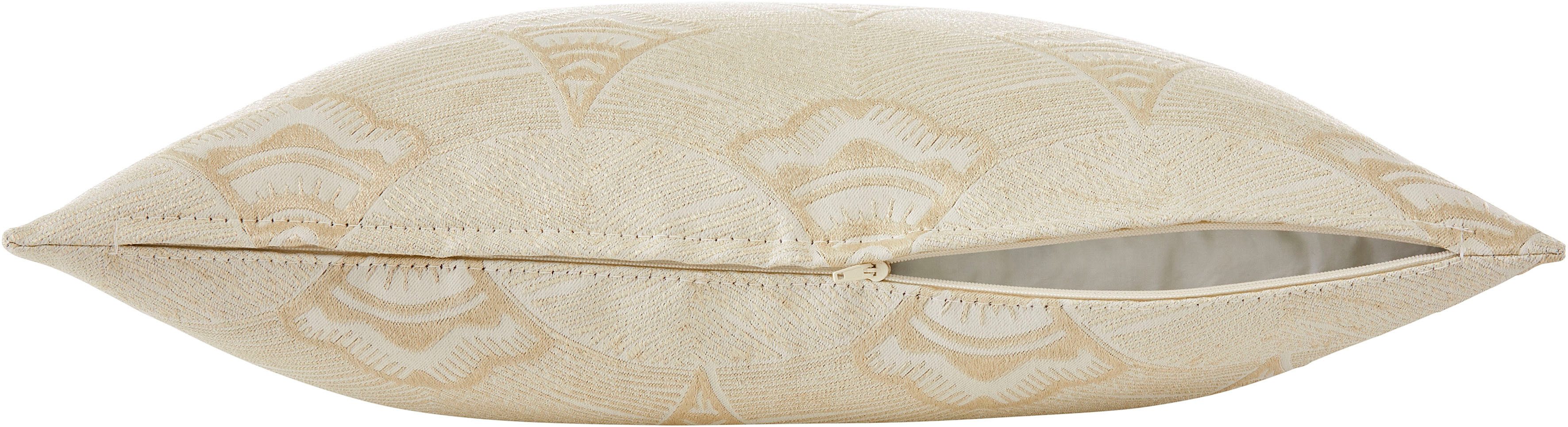 Bruno Banani Kussenhoes ALESSIO gerecycled materiaal, zonder vulling, jacquard patroon, moderne blikvanger (1 stuk)