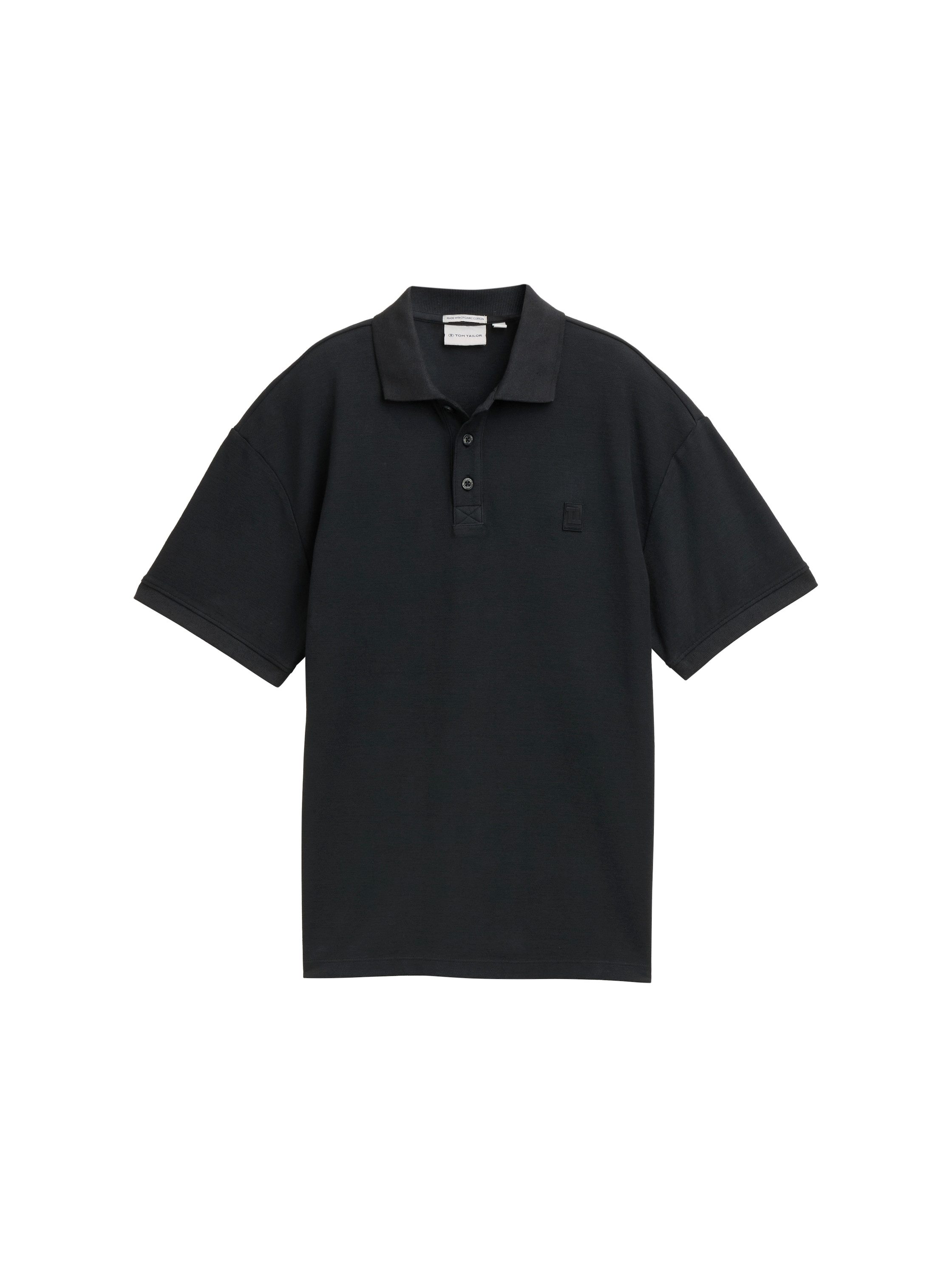 Tom Tailor Poloshirt met geborduurd logo jongens poloshirts maat 152 zwart