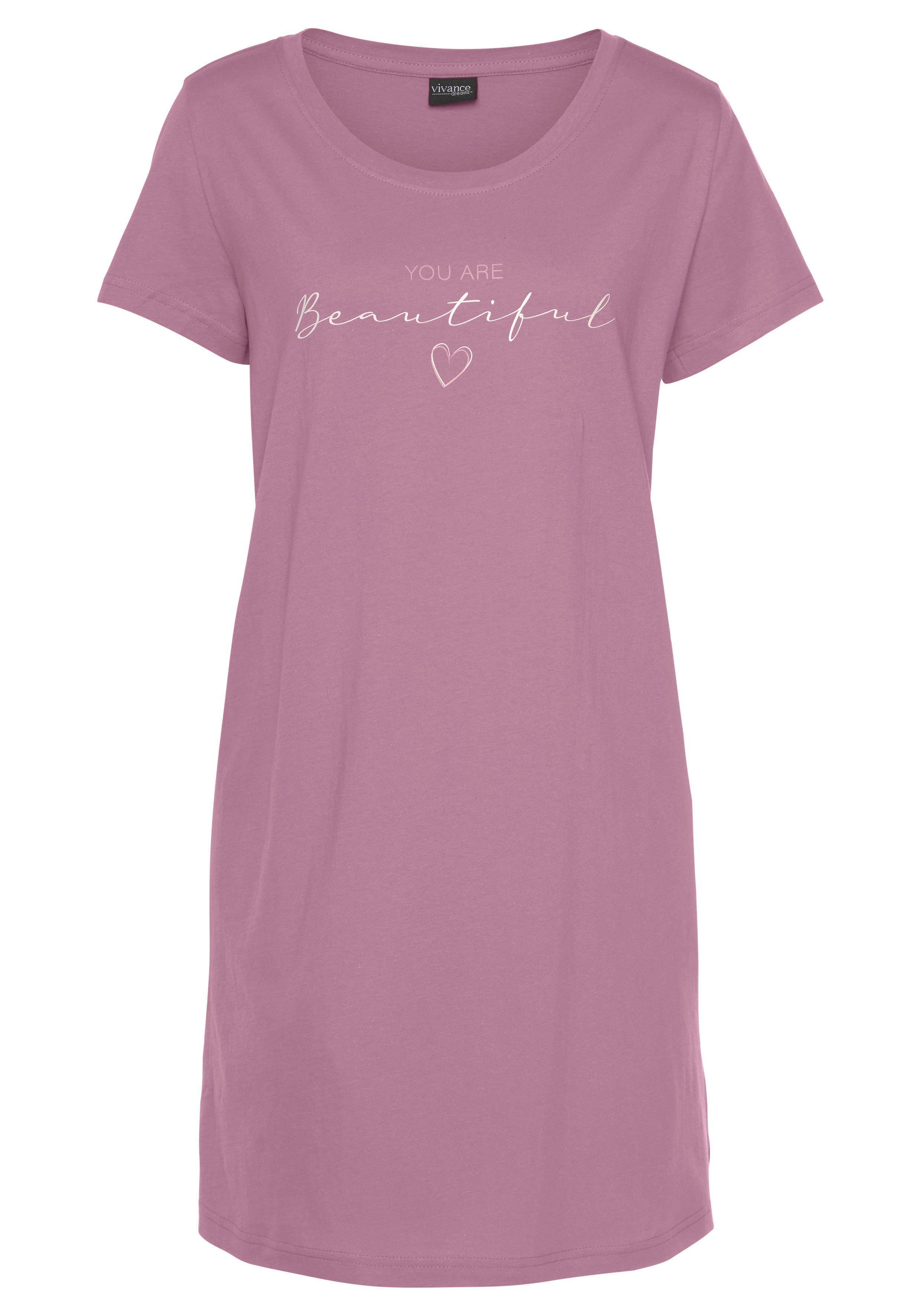 Vivance Dreams Big-shirt met frontprint