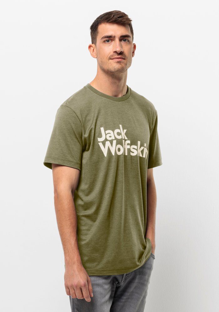 Jack Wolfskin Brand T-Shirt Men Functioneel shirt Heren XL bruin bay leaf