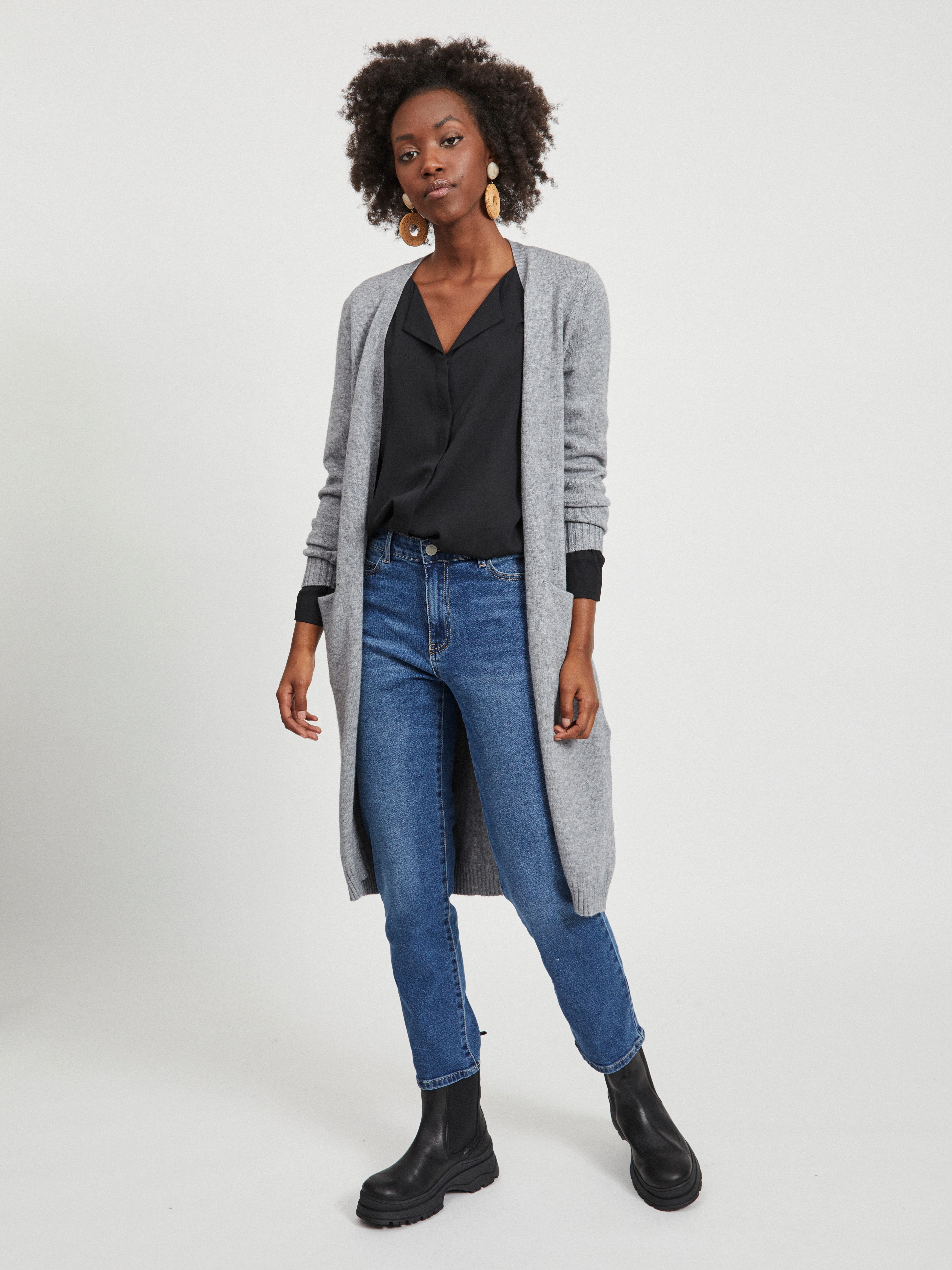 Vila Lang vest VIRIL LONG L S KNIT CARDIGAN NOOS