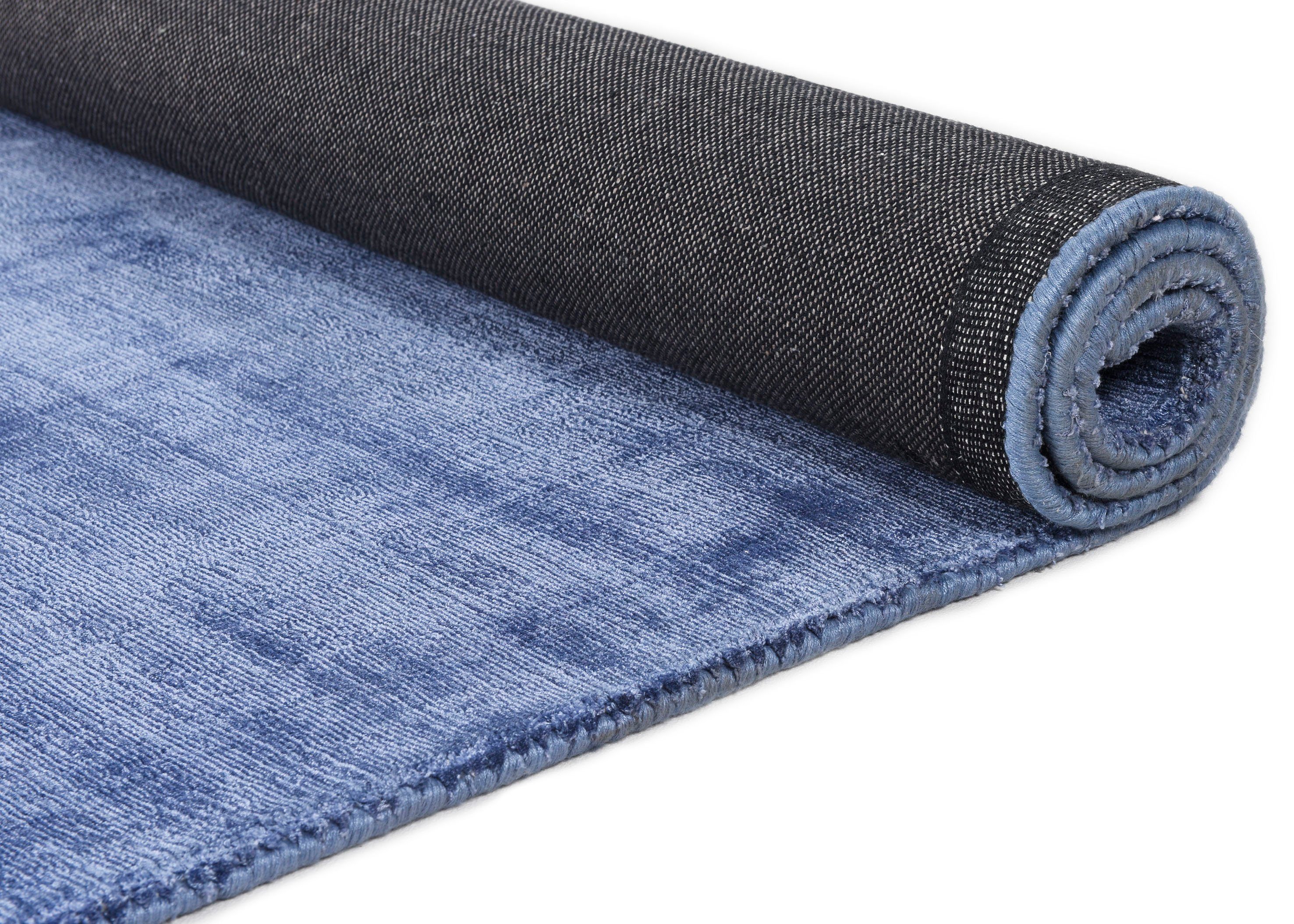 TOM TAILOR HOME Vloerkleed Shine uni Handgeweven vloerkleed, 100% viscose, met de hand geweven, met elegante glans