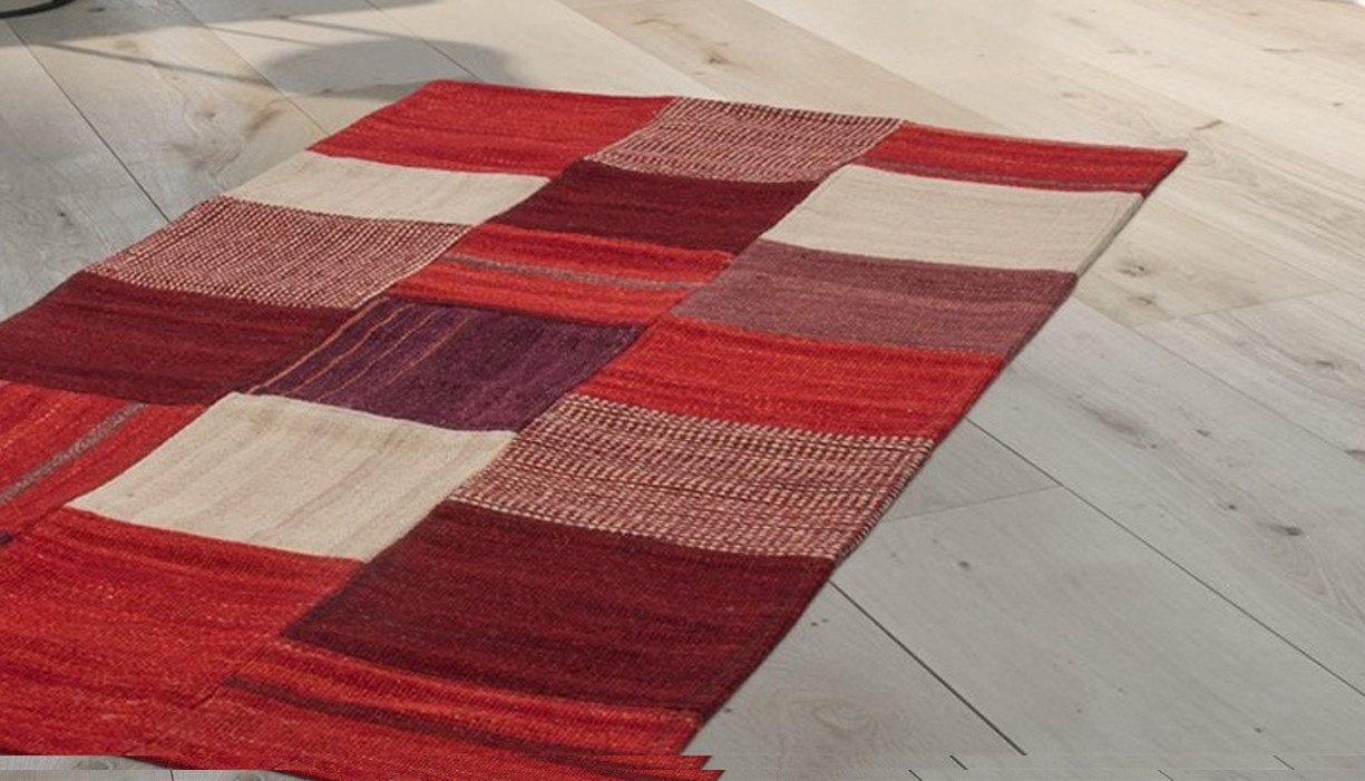 Kayoom Vloerkleed Radical 230 Handgeweven jacquard-kilim, hoogwaardige materiaalcombinatie