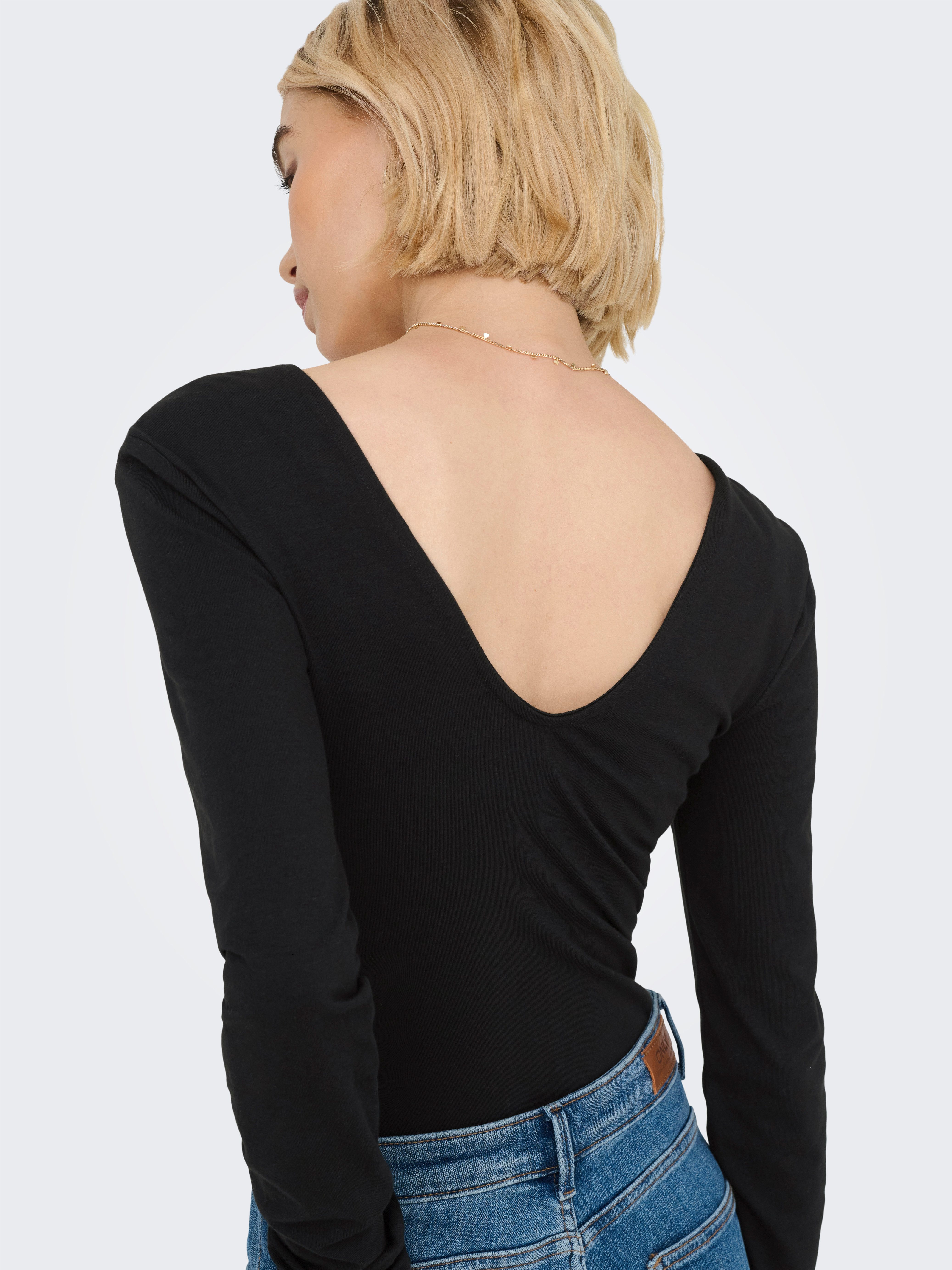Only Body ONLLIVE LOVE V NECK L/S BODY CS JR