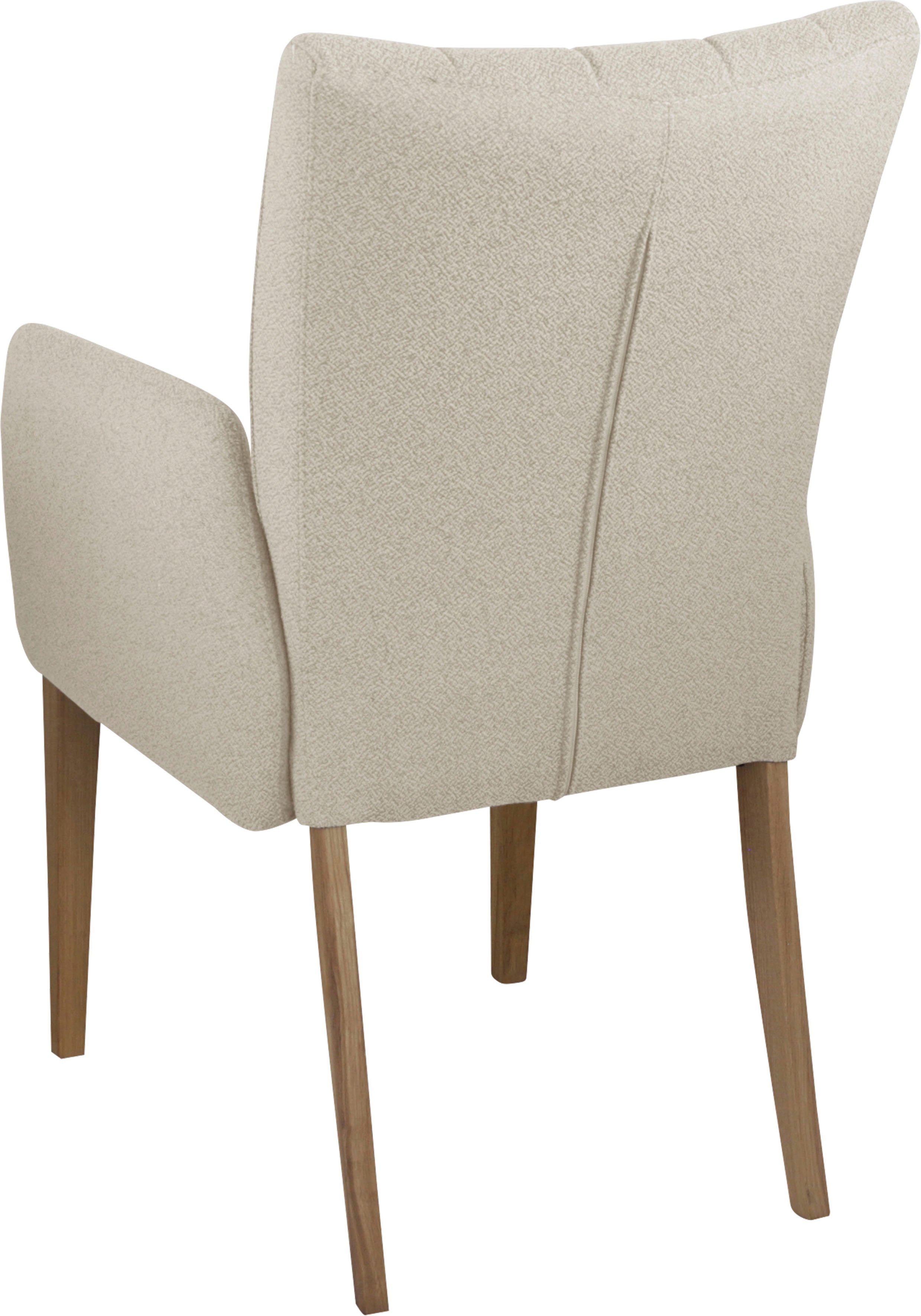Home affaire Stoel met armleuningen Dia Frame massief eiken geolied