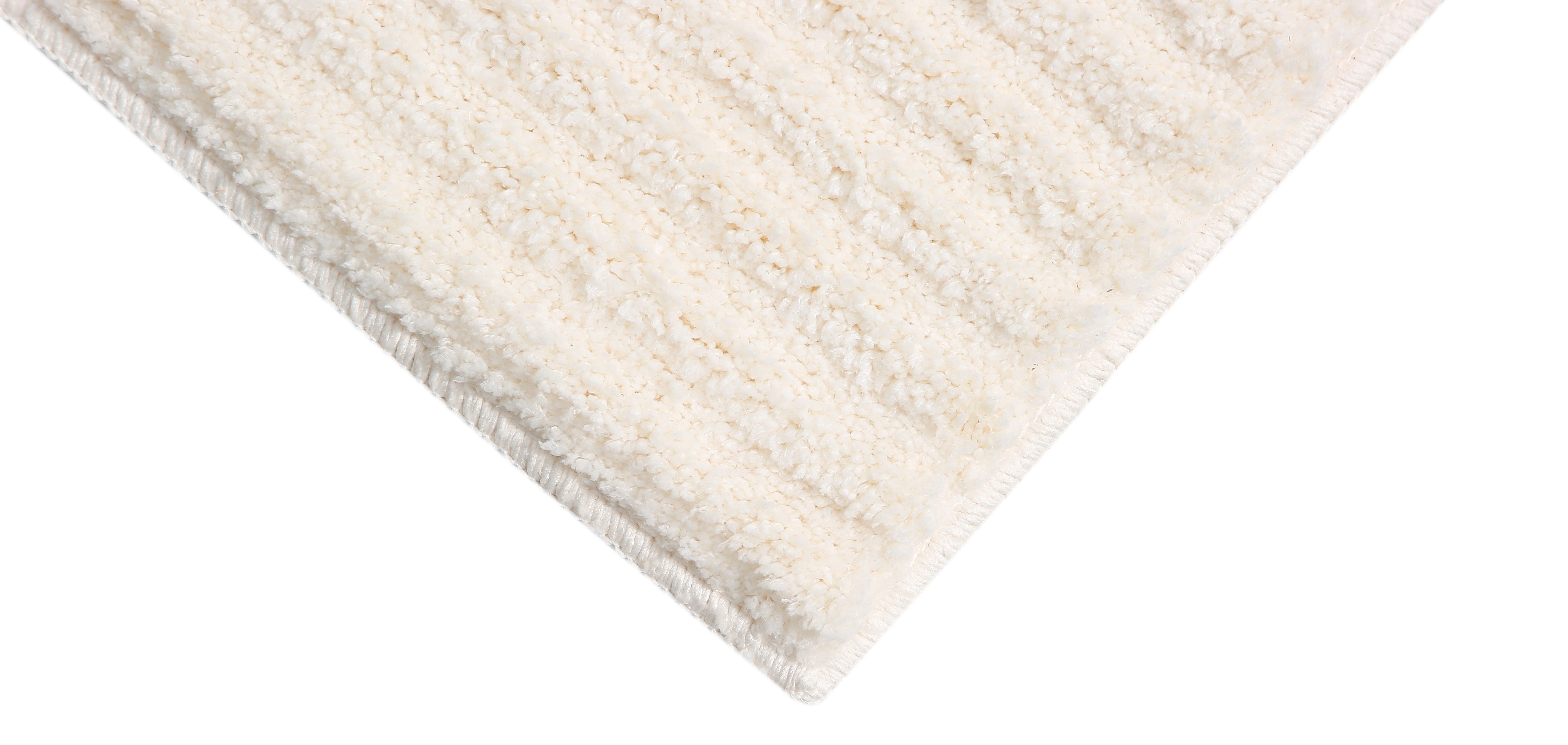 my home Badmat Ognon, Scandi, Boho, modern patroon Badkleed, uni-kleuren, hoog-laag effect (1 stuk)