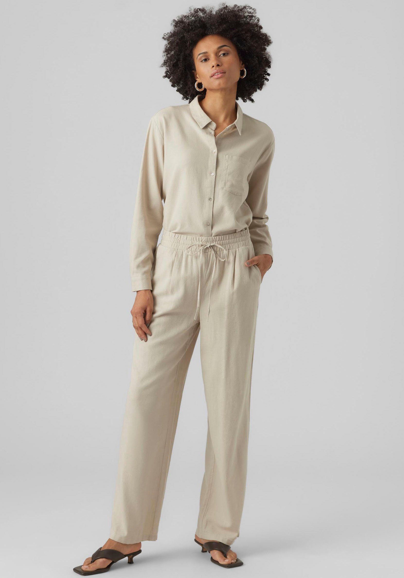 Vero Moda Comfortbroek VMJESMILO WIDE PANTS GA NOOS