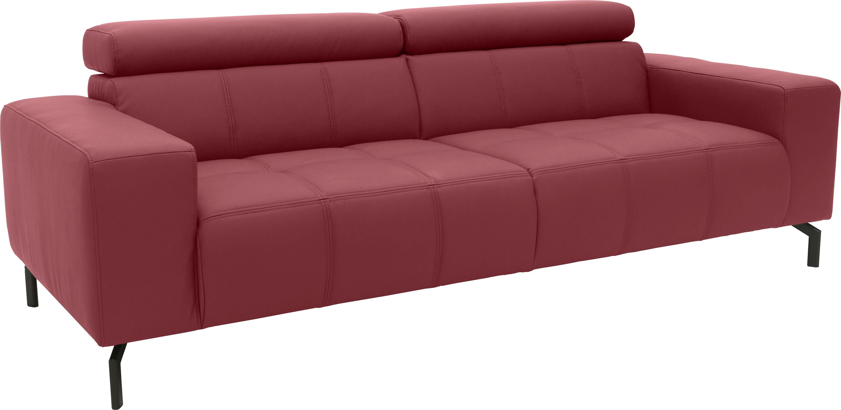 DOMO collection 2,5-zitsbank Cunelli tijdloos en elegant, moderne zitnaden als designelement,