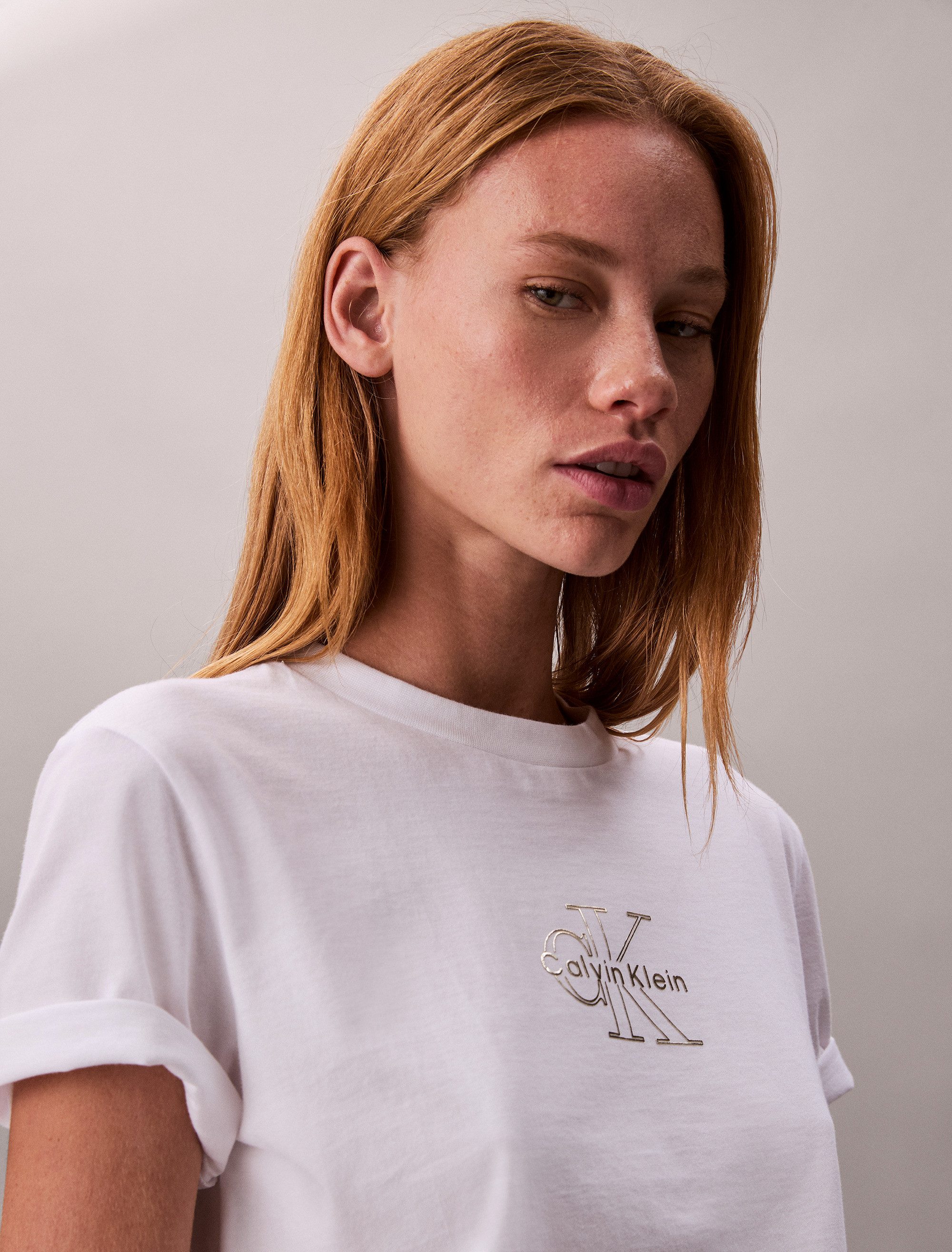 Calvin Klein T-shirt SS CLASSIC FOIL MONOLOGO TEE