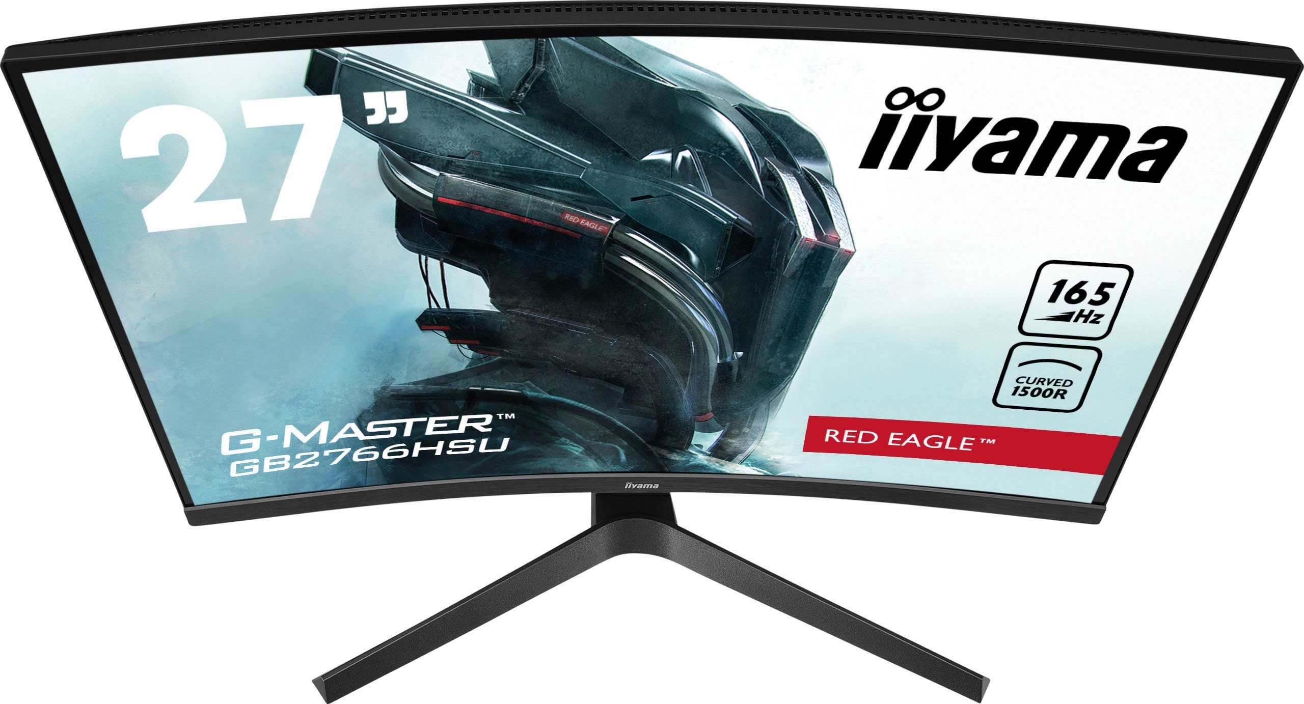 Iiyama Curved-gaming-monitor G-MASTER GB2766HSU-B1, 68,5 cm / 27", Full HD