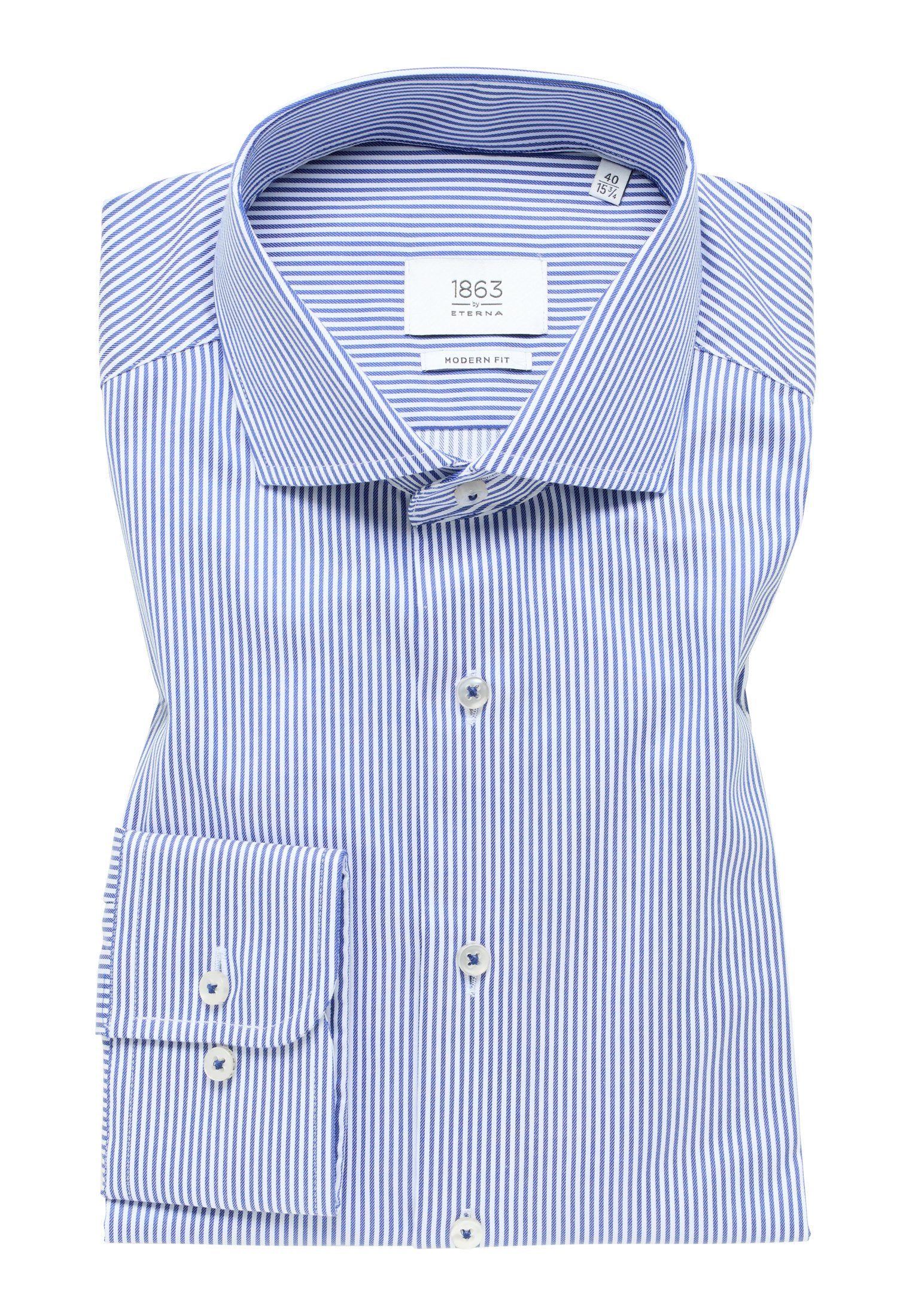 Eterna Overhemd met lange mouwen MODERN FIT NON IRON (strijkvrij)