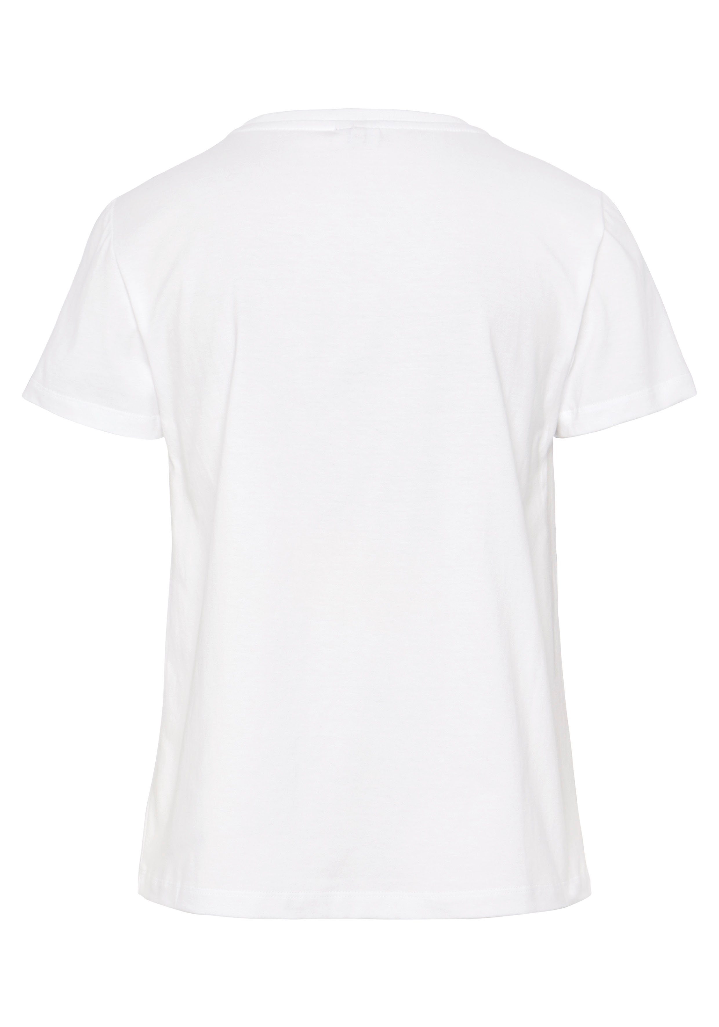 Lascana T-shirt met print, katoenen shirt met korte mouwen, casual-chic