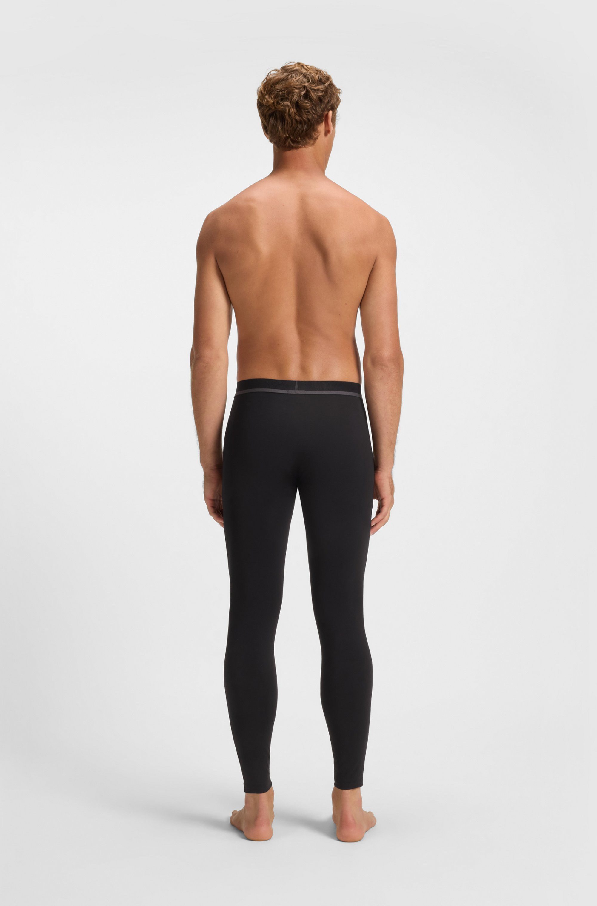 BOSS Lange onderbroek Long John 365 Solid met boss opdruk op de tailleband