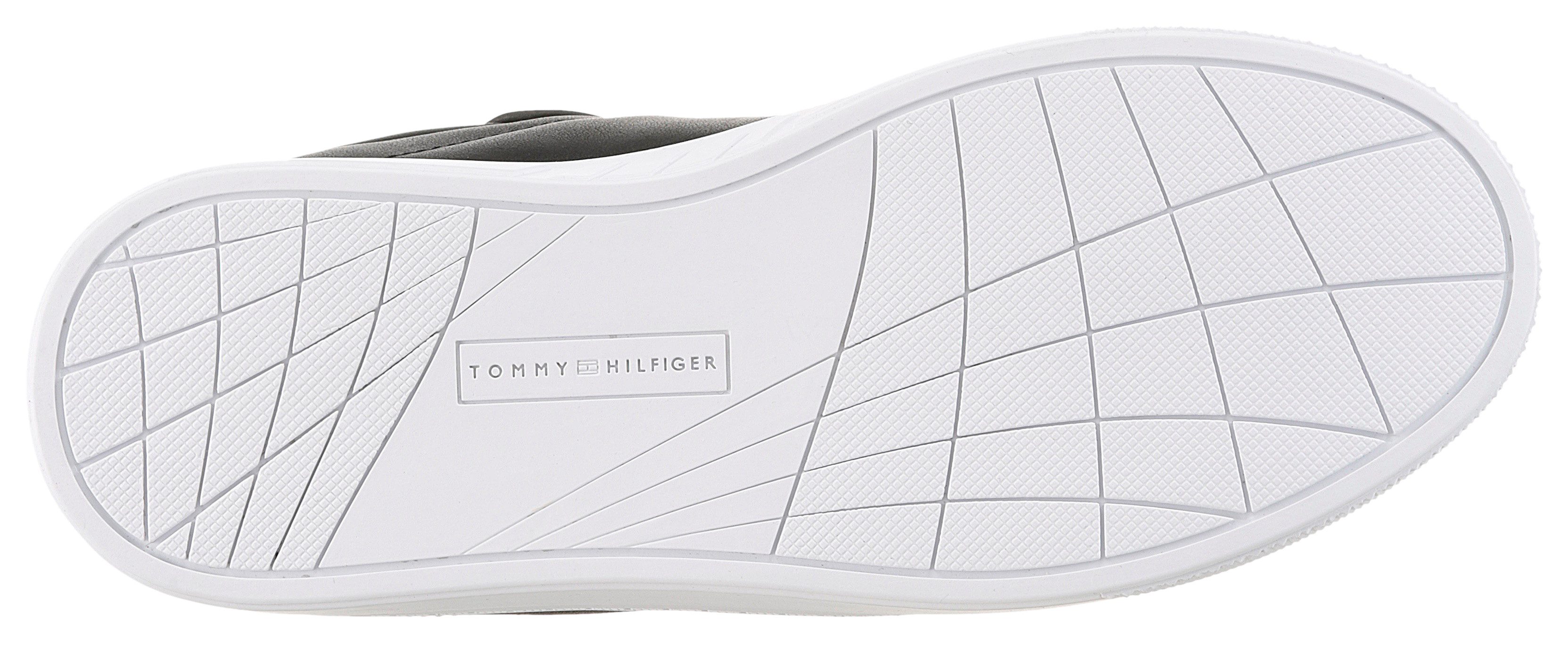 Tommy Hilfiger Plateausneakers WOMENS ICON COURT SNEAKER FLAG vrijetijdsschoen, veterschoen, lage schoen met gevoerde schacht