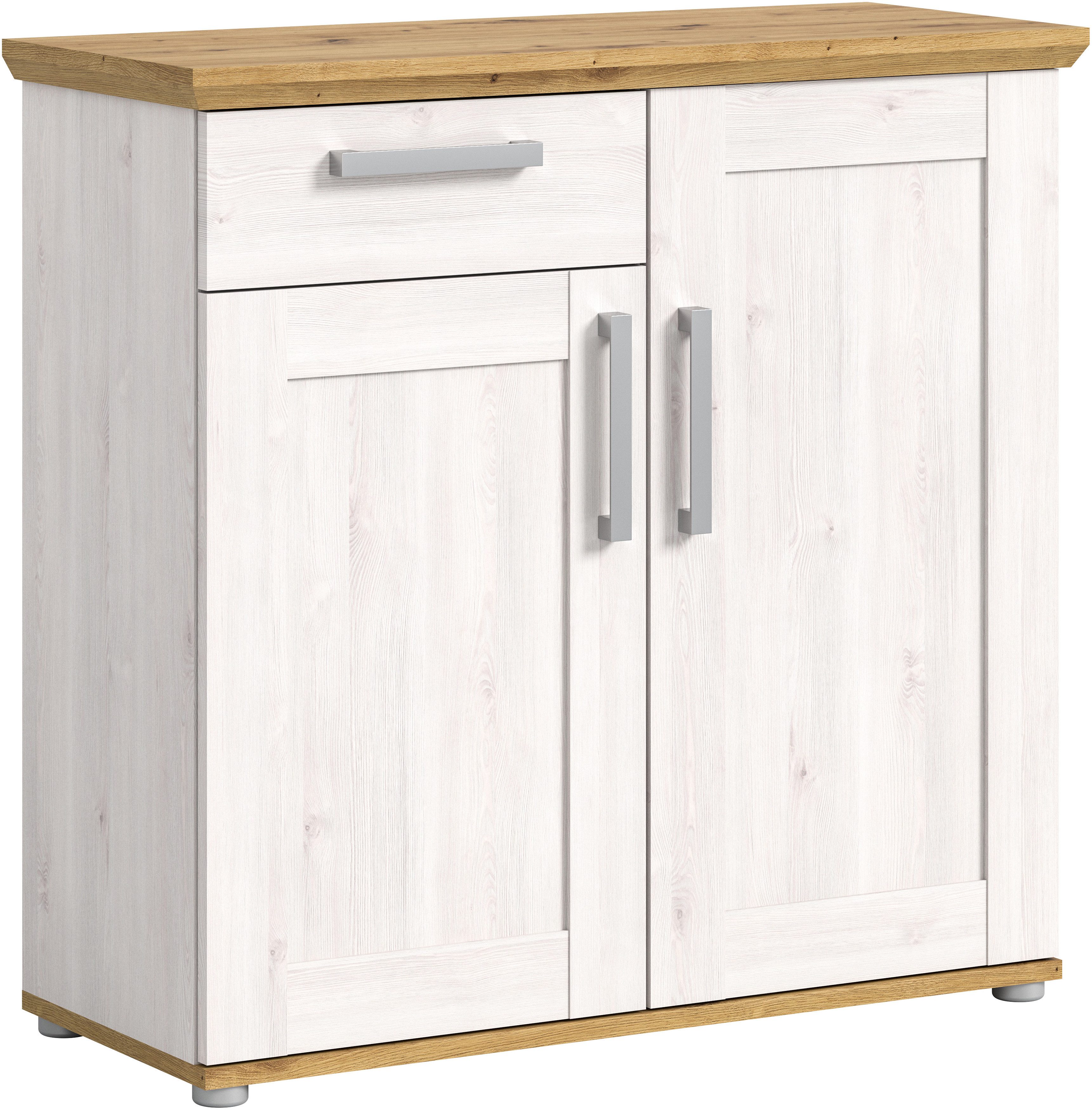 Home affaire Kast Cosenza, Breedte 95 cm, 2 Deuren, 1 Lade in landelijke stijl, dressoir, kast, sideboard